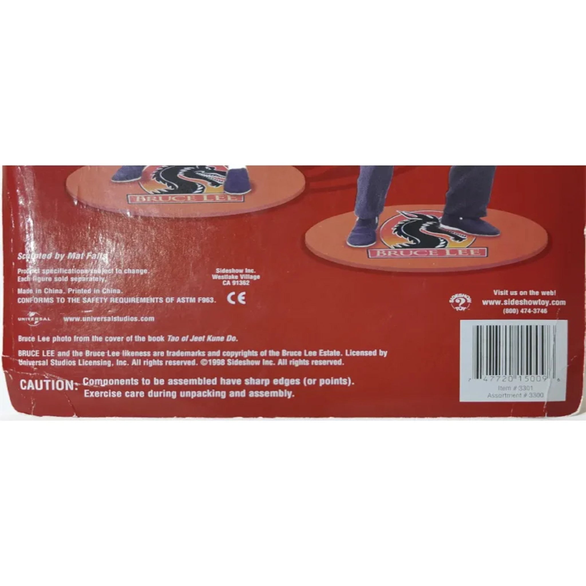 Bruce Lee Sideshow Toys Universal Action Figure 1998 18cm – Movie Icons & Heroes, Sideshow Collectibles, 18 cm, 1998, brand new collector item, Uncanny Collectibles Dublin Ireland