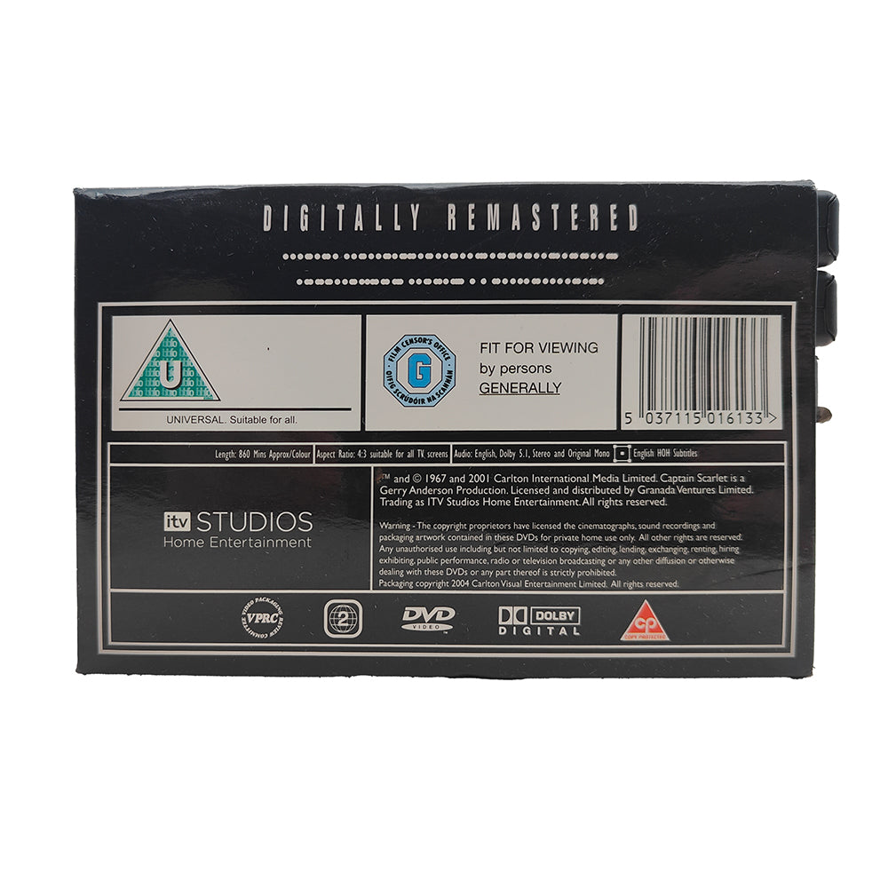 Captain Scarlet & The Mysterons Complete Series DVD Box Set by ITV Studios 2004, 6-disc collection with all 32 episodes in used condition"