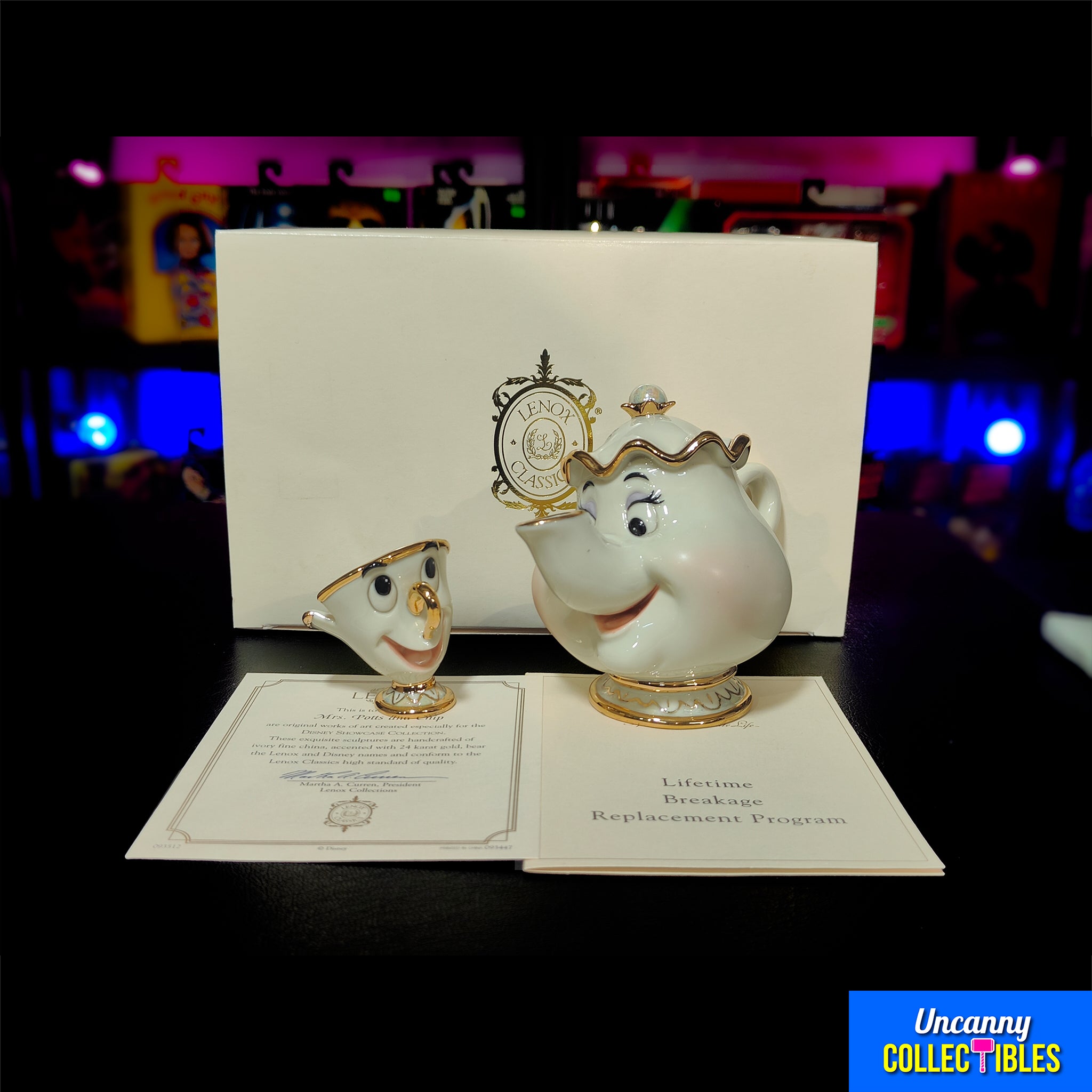 美品】LENOX レノックス MRS.POTTS AND CHIP 美女と野獣 ポット夫人と