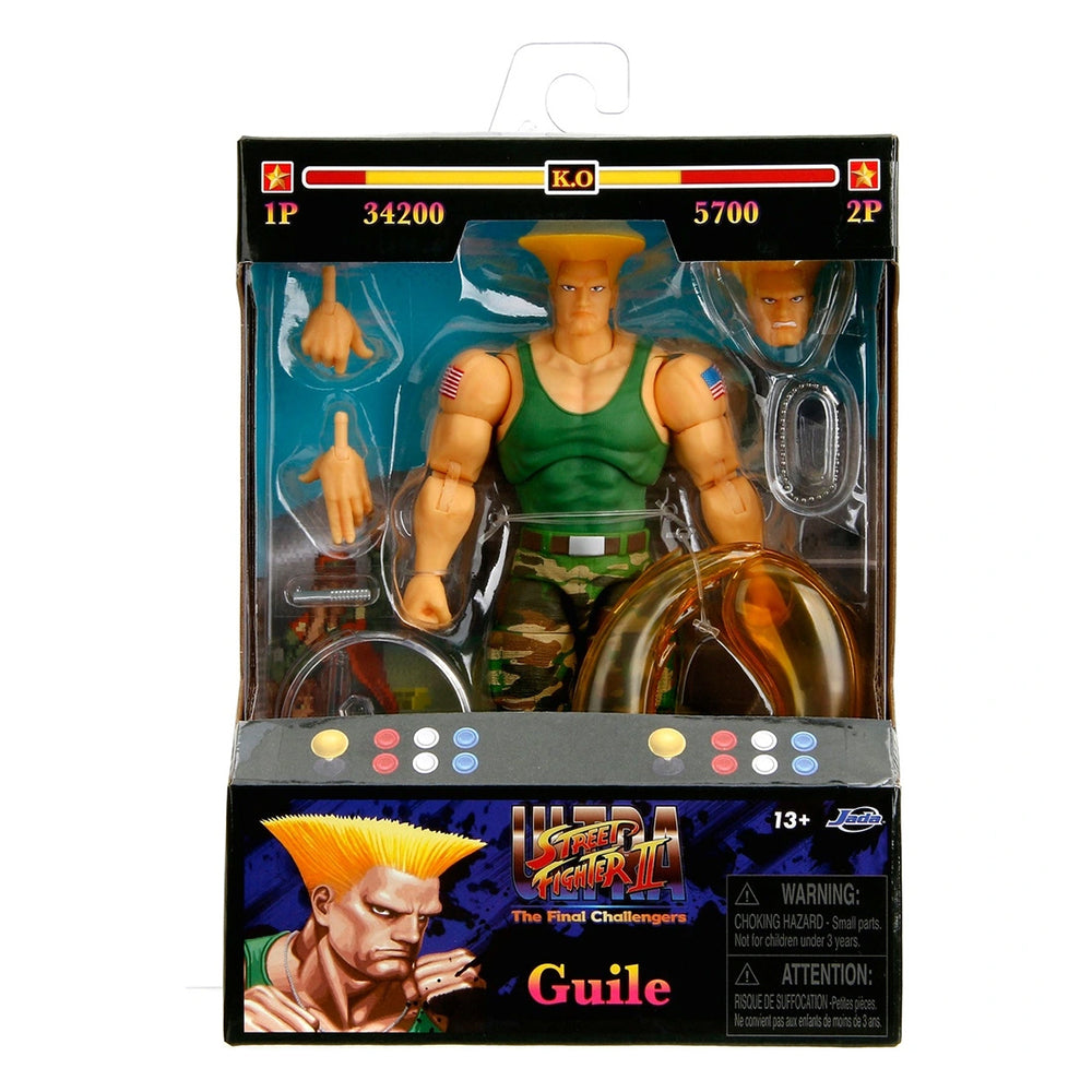 Jada Toys Ultra Street Fighter II The Final Challengers Guile 15 cm Action Figure – Street Fighter, Jada Toys, 15 cm, 2024, brand new collector item, Uncanny Collectibles Dublin Ireland