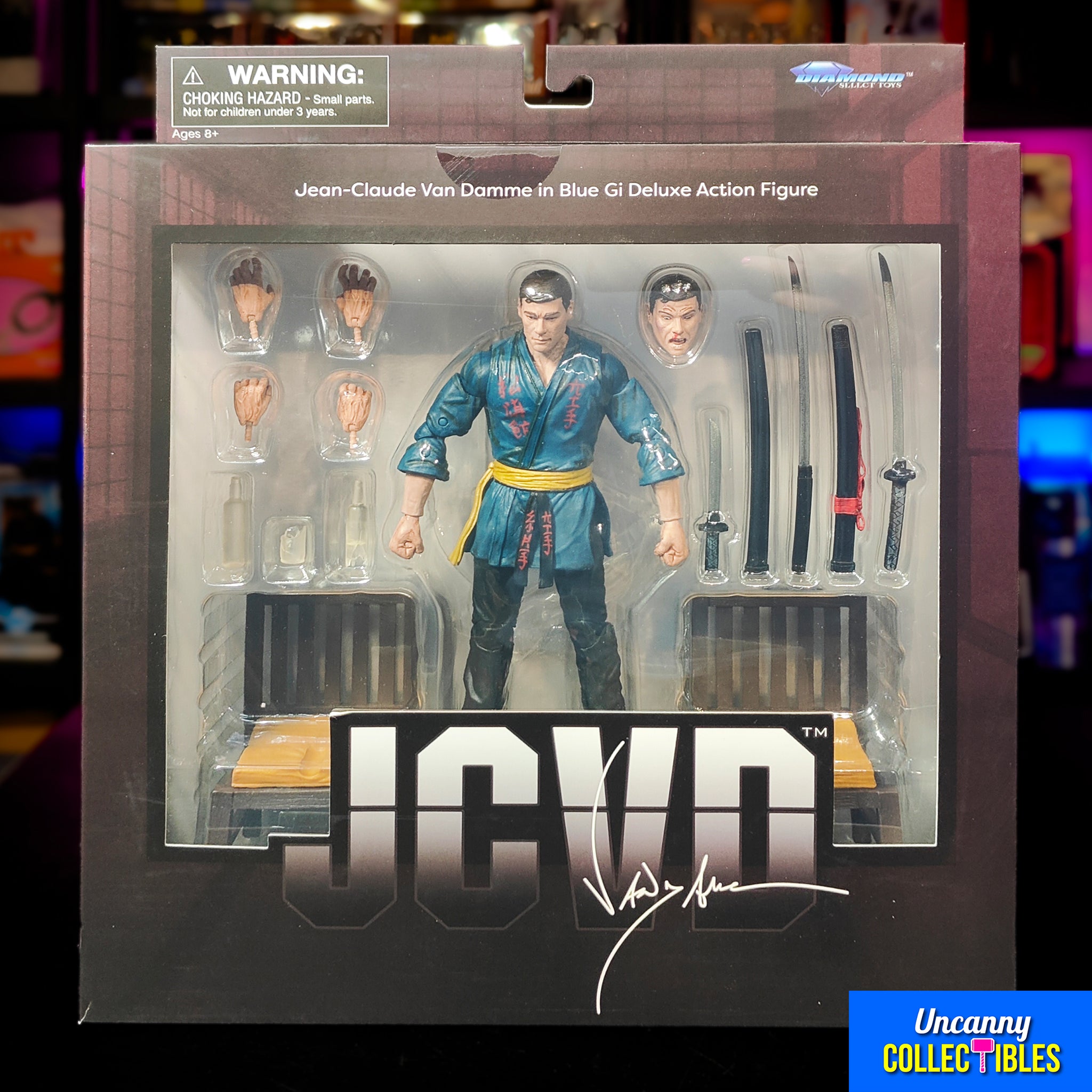 Buy Jean Claude Van Damme Diamond Select 18 Cm Action Figure Blue Gi Version collectible online at Uncanny Collectibles