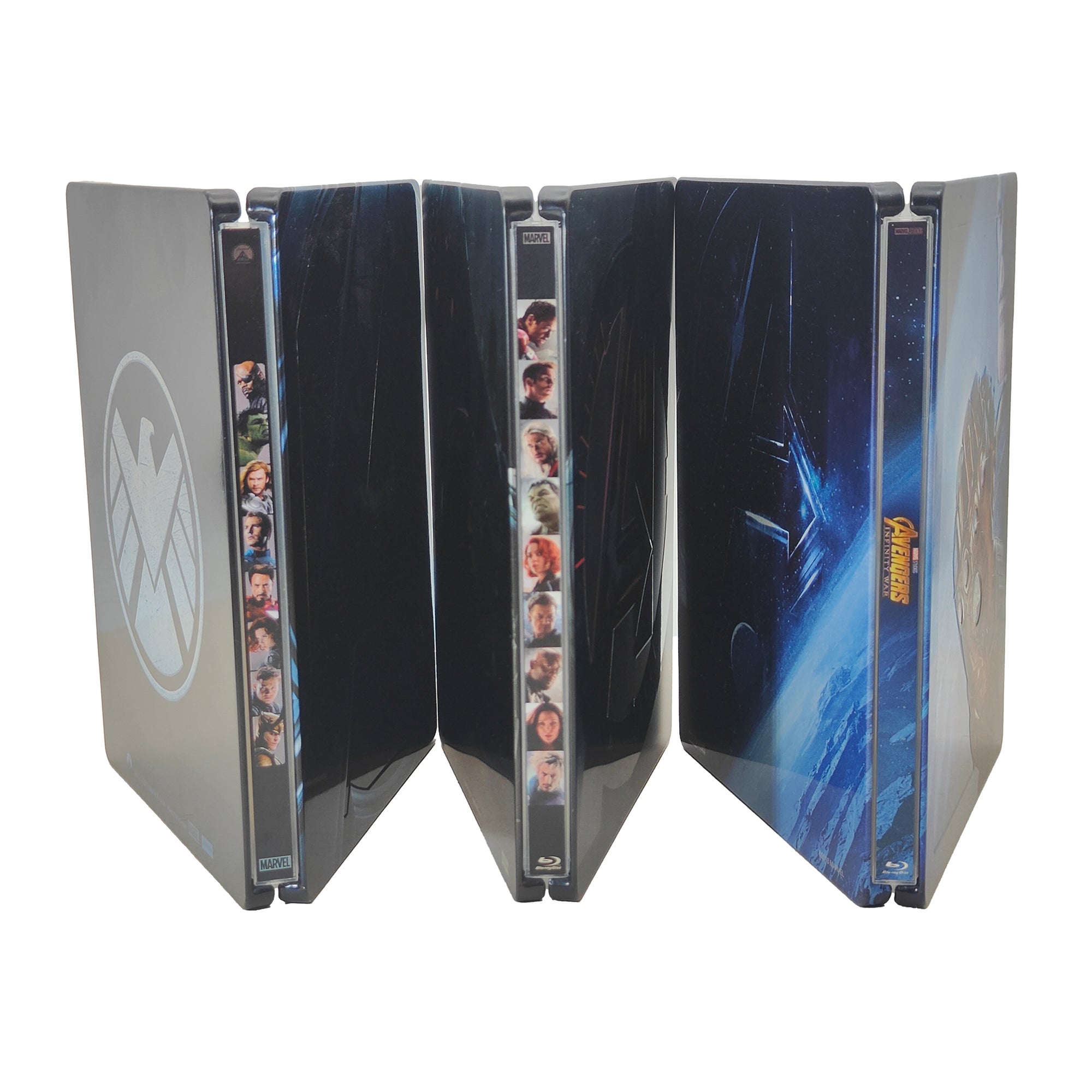 Marvel Avengers Assemble Age Of Ultron Infinity War Blu-ray Steelbook Bundle