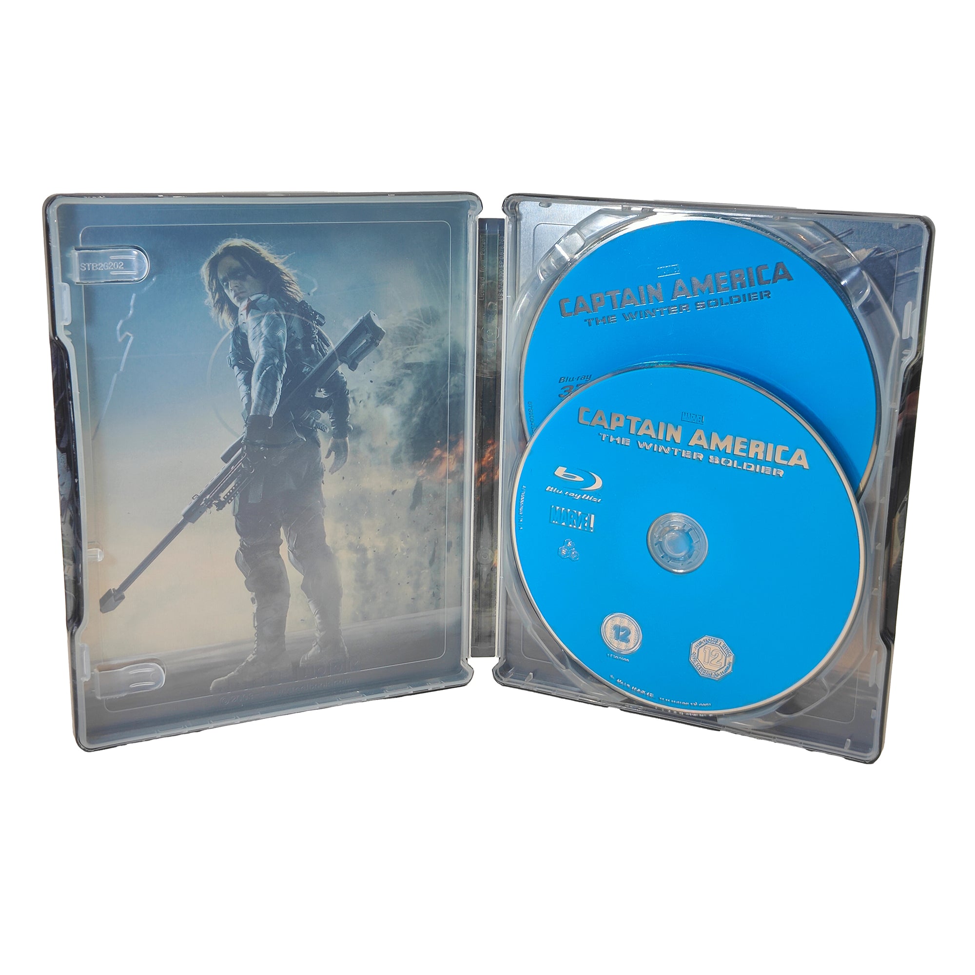 Marvel Captain America Winter Solder & Civil War Blu-ray Steelbook Bundle