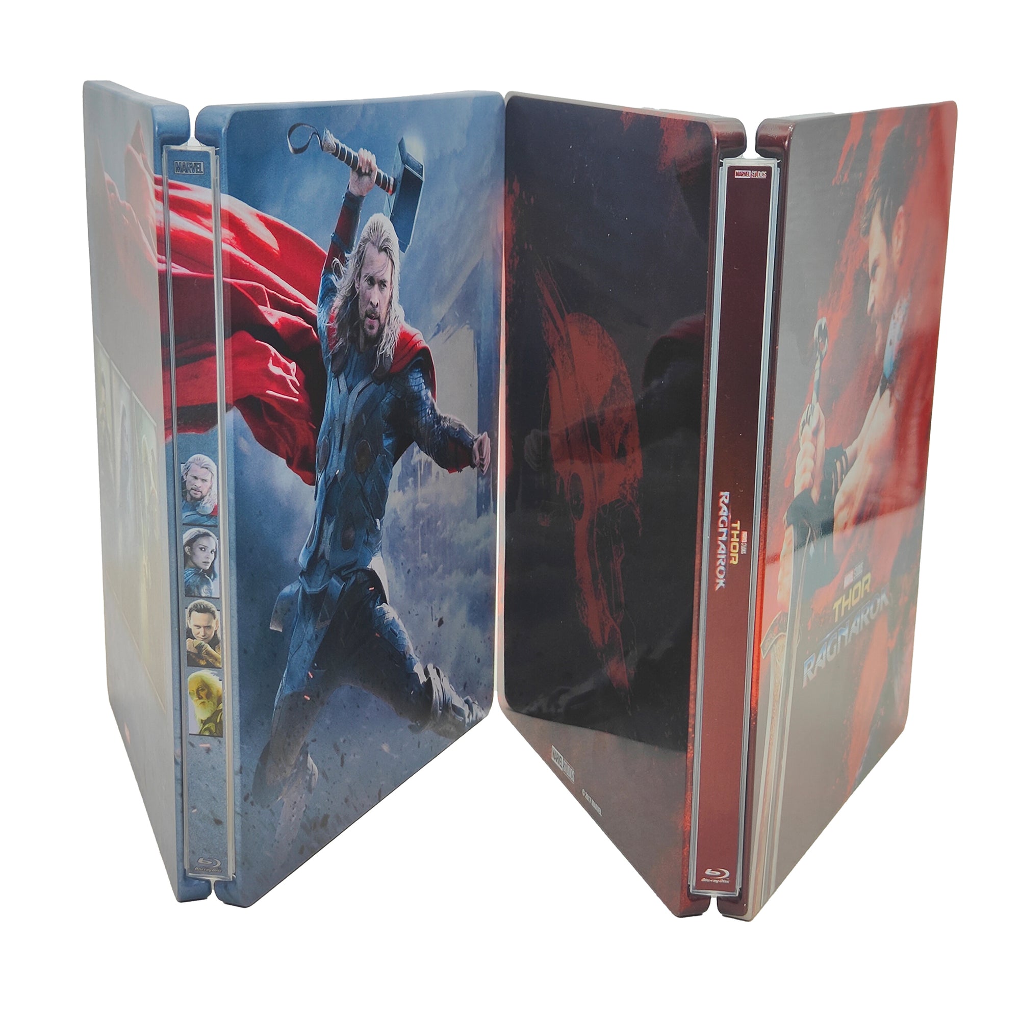 Marvel Thor The Dark World & Thor Ragnarok Blu-ray Steelbook Bundle