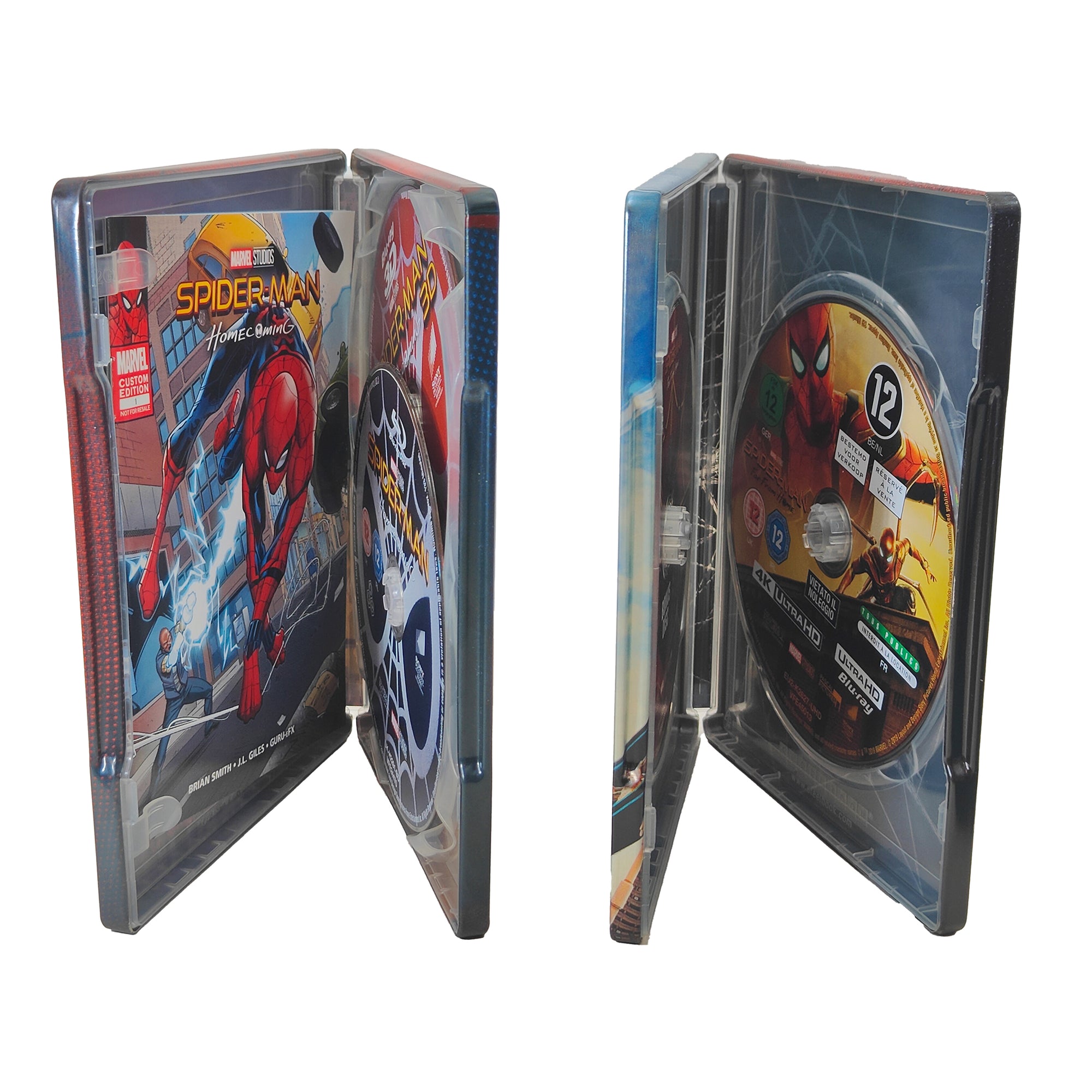 Spider Man Homecoming & Far From Home Blu-ray Steelbook Bundle