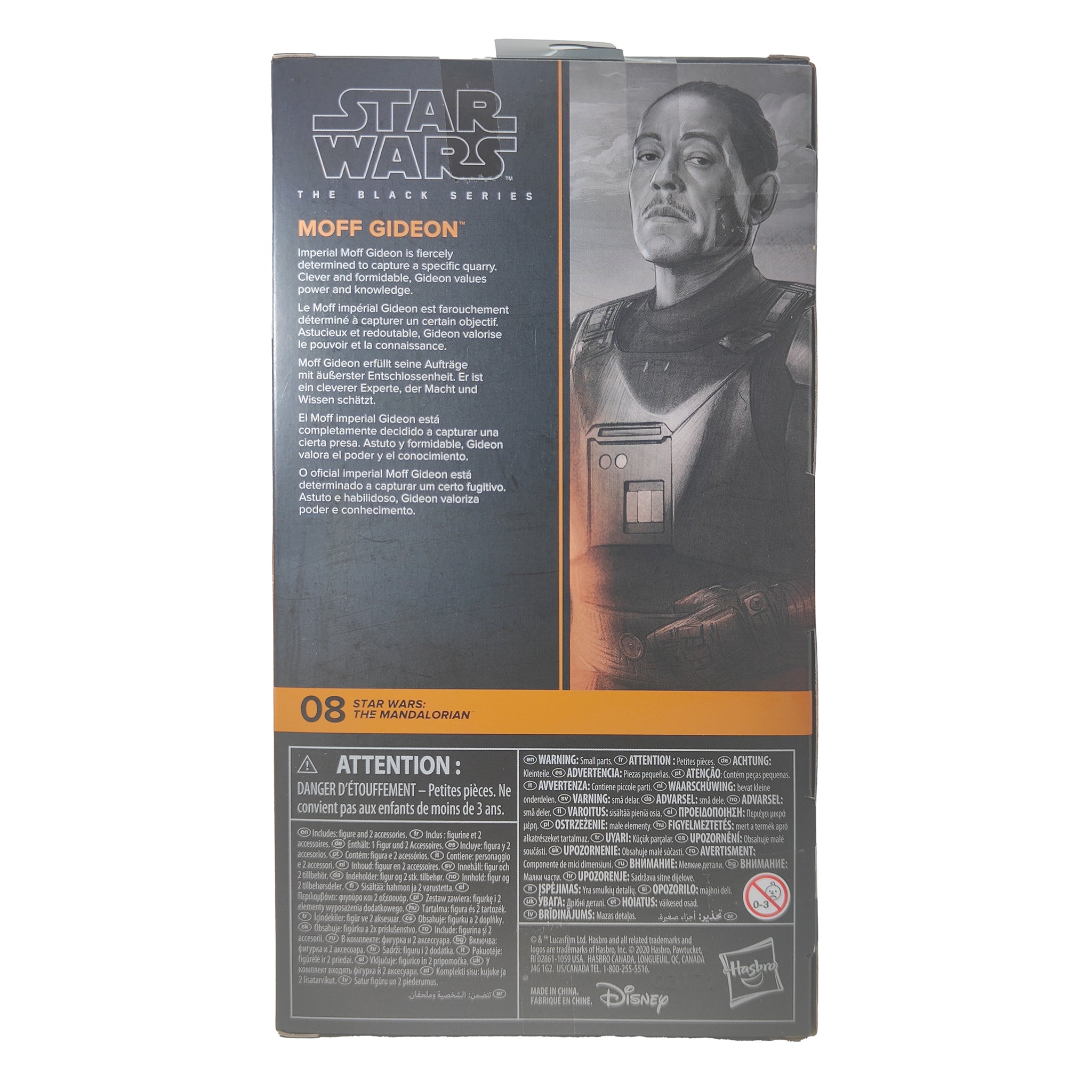 Star Wars The Mandalorian Black Series Moff Gideon Hasbro Action Figure 2021 15cm