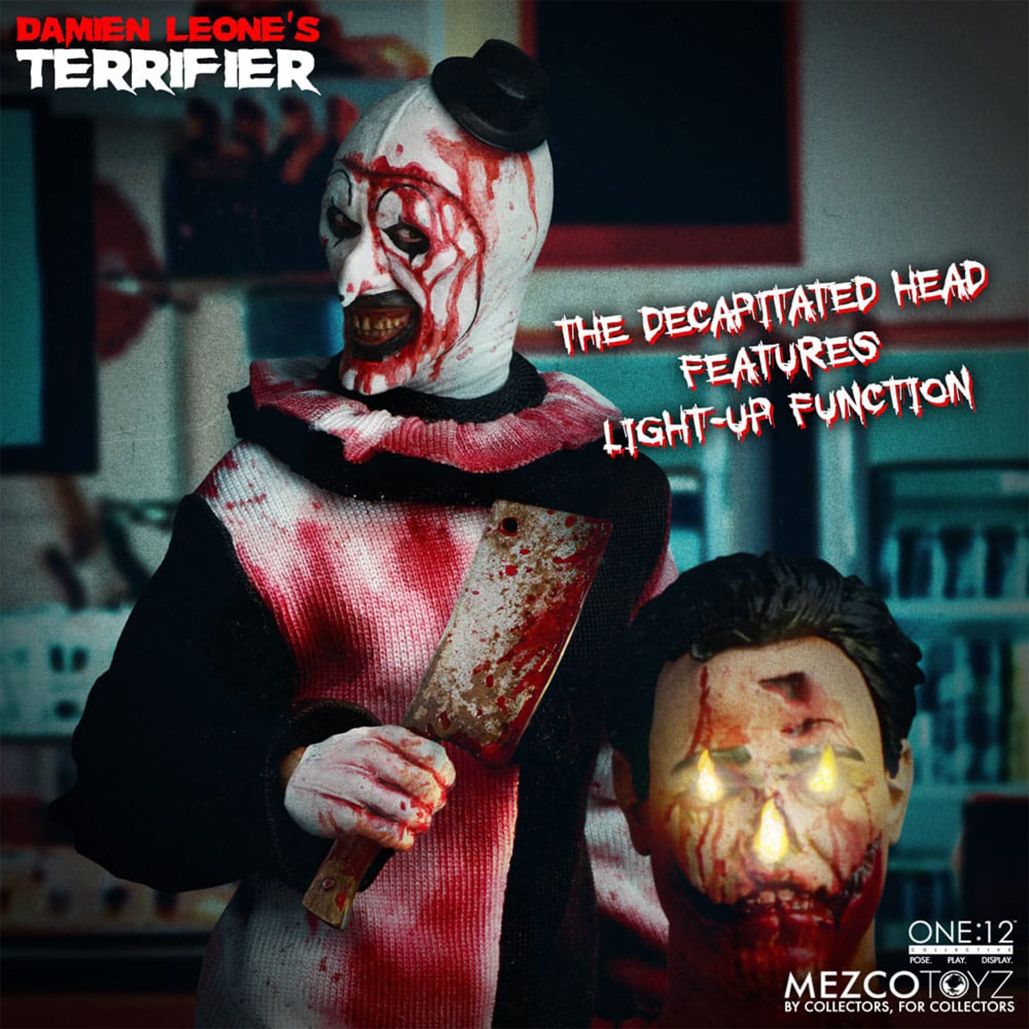 Terrifier Art The Clown Mezco Toyz One:12 Collective Deluxe Action Figure 2025 17cm – Terrifier, Mezco Toyz, 17 cm, 2025, brand new collector item, Uncanny Collectibles Dublin Ireland