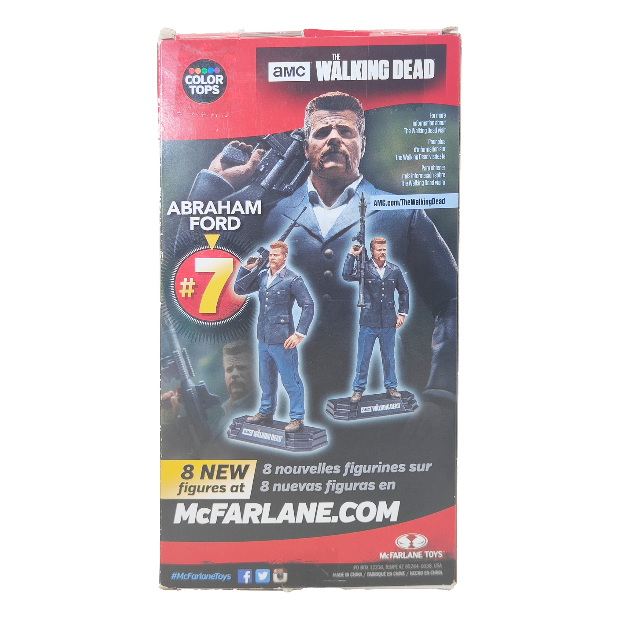 The Walking Dead Abraham Ford McFarlane Toys Color Tops Action Figure 2016 18cm