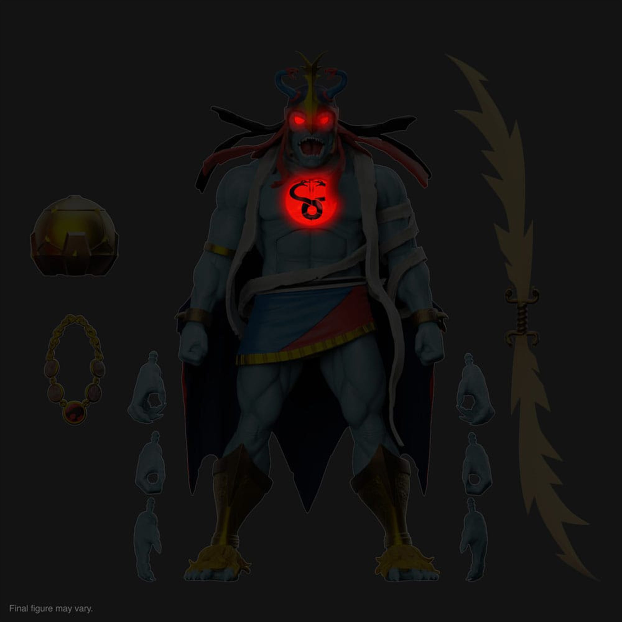 Thundercats Ultimates Mumm Ra the Ever Living LED Eyes  Action Figure Super7 2025 20cm