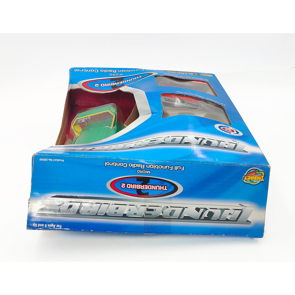 Thunderbirds 40MHz Micro Full Function Radio Control Thunderbird 2 Vehicle By Impact Toys - Tested - For Parts or Restoration – Thunderbirds, Vintage Brands, 12 cm, 1999, pre-owned collector piece, Uncanny Collectibles Dublin Ireland