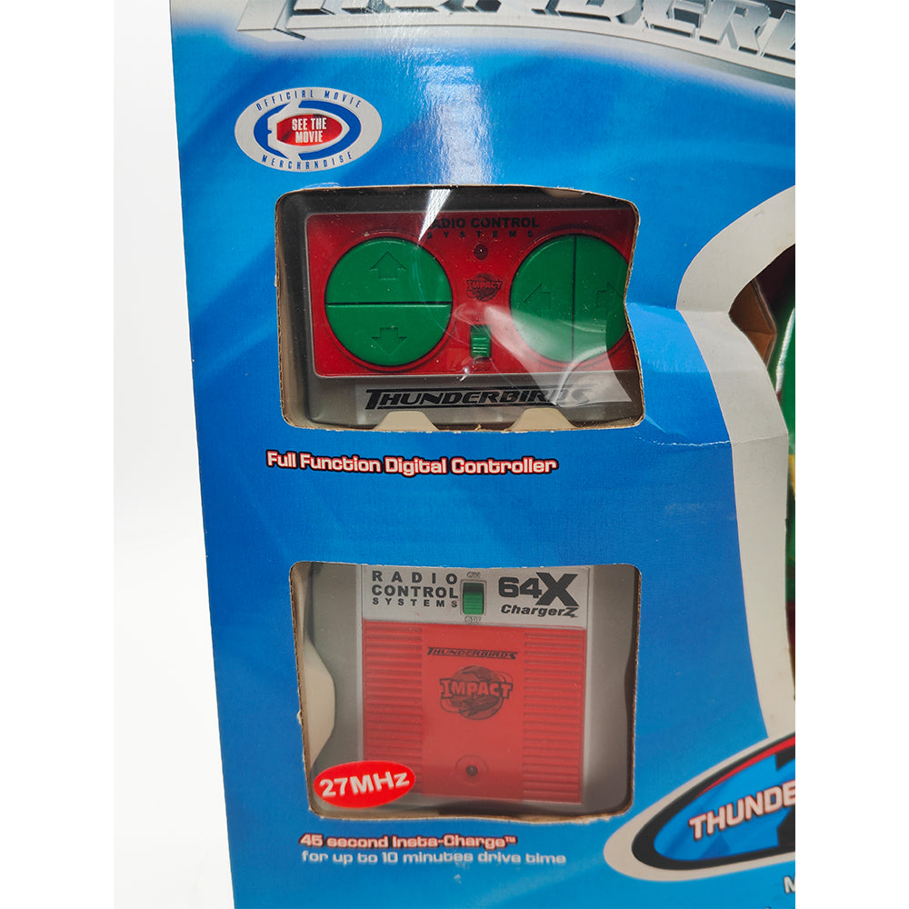 Thunderbirds 40MHz Micro Full Function Radio Control Thunderbird 2 Vehicle By Impact Toys - Tested - For Parts or Restoration – Thunderbirds, Vintage Brands, 12 cm, 1999, pre-owned collector piece, Uncanny Collectibles Dublin Ireland