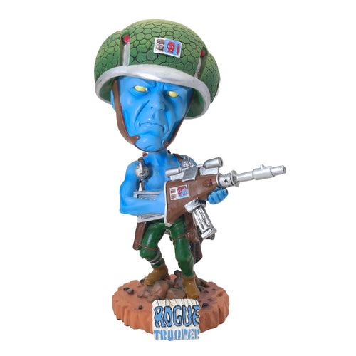 2000 AD Judge Dredd Rogue Trooper Bobble Buddies Bobblehead Cards Inc Statue 2004 19cm