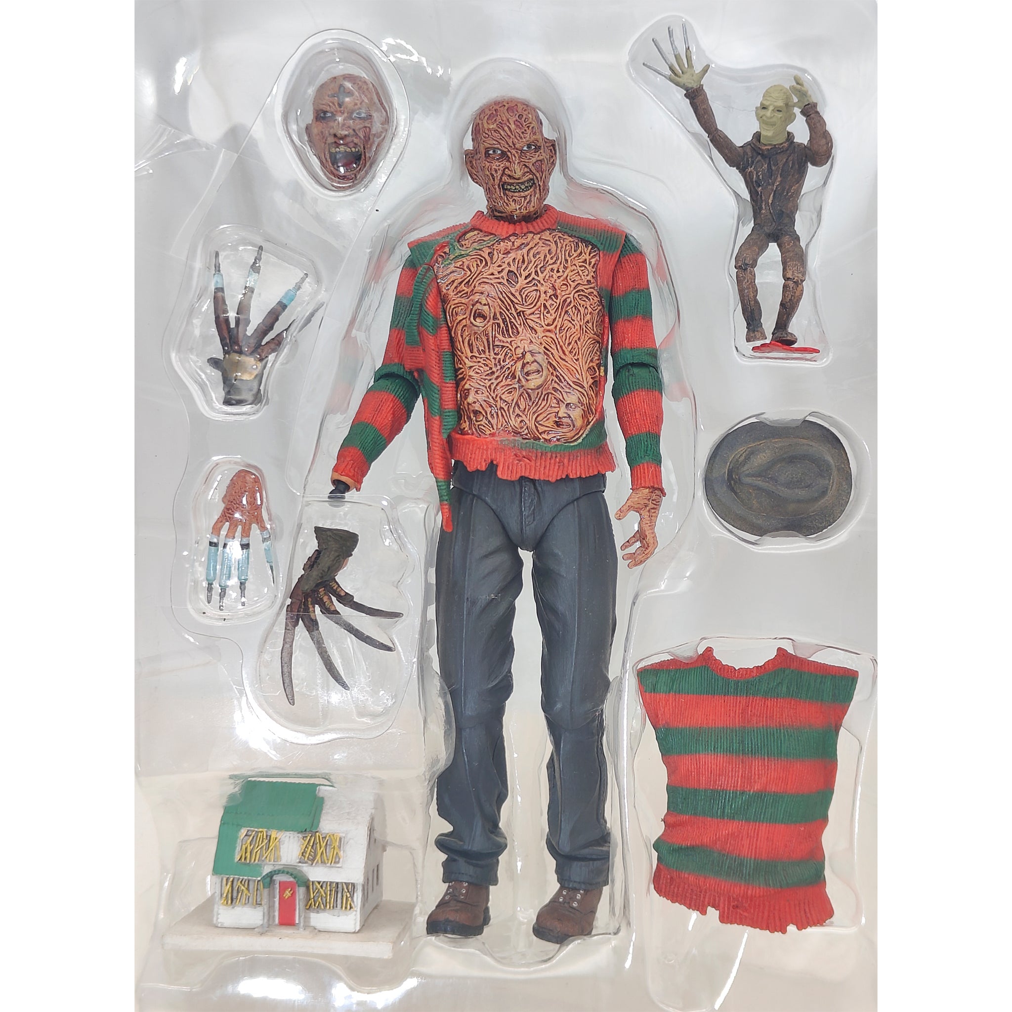 A Nightmare on Elm Street Dream Warriors Freddy Krueger Ultimate NECA Figure - Used