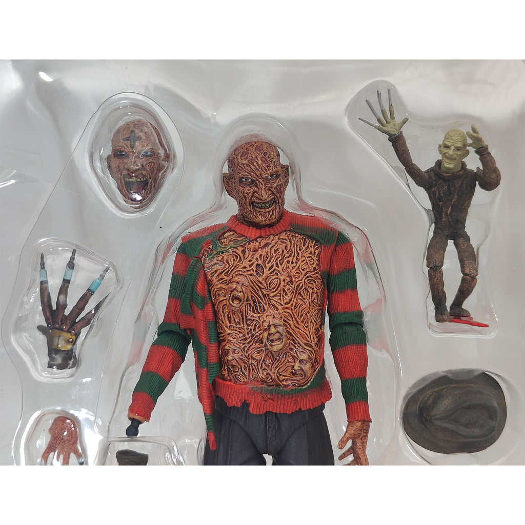 A Nightmare on Elm Street Dream Warriors Freddy Krueger Ultimate NECA Figure - Used
