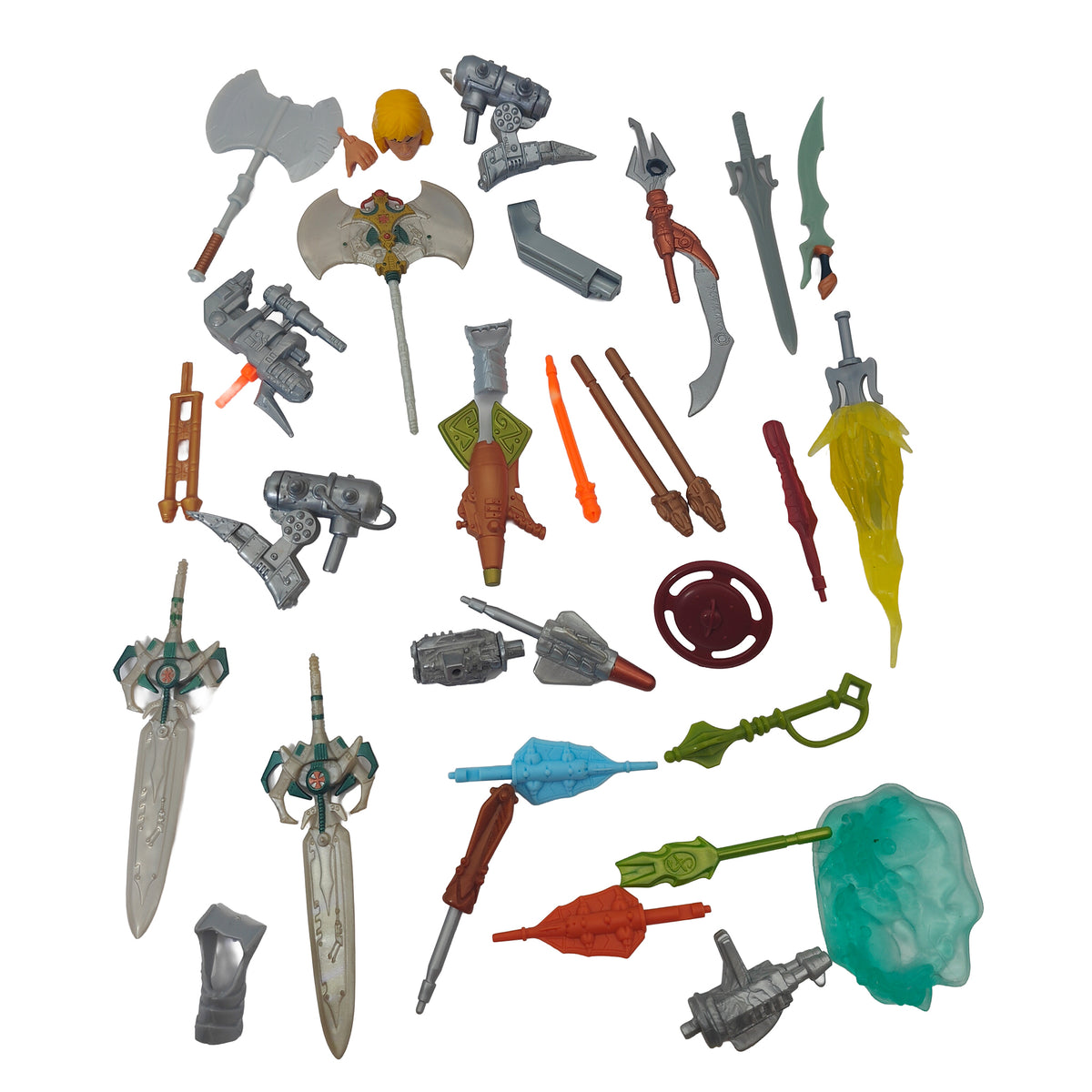 Action Figure Accessories Bulk Bag Weapons and Spare Parts 6 to 7 inch Job Lot, Hasbro, pre-owned