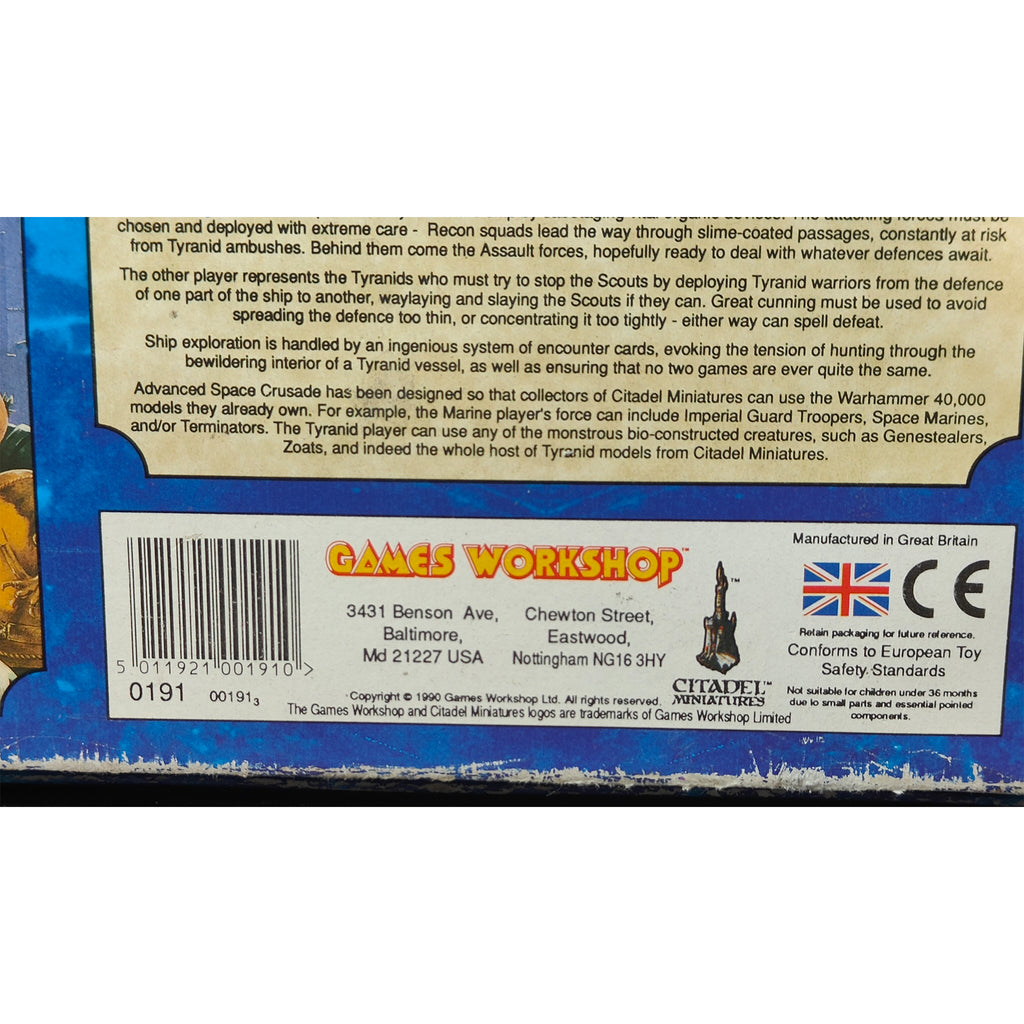 Advanced Space Crusade First Edition Warhammer 40K Games Workshop Board Game 1990