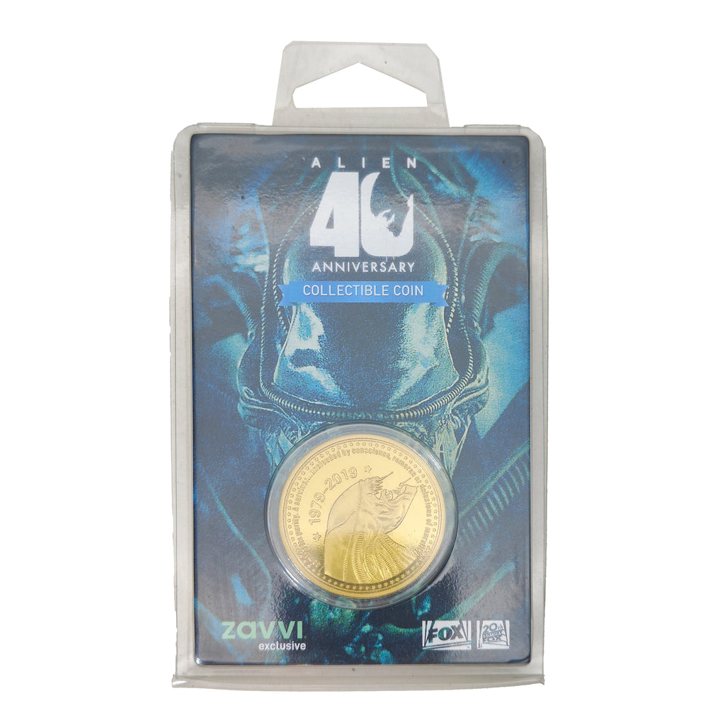 Alien 40th Anniversary Limited Edition Gold Coin Zavvi Exclusive Fanattik 2019 – Alien, Fanattik, 4 cm, 2019, pre-owned collector piece, Uncanny Collectibles Dublin Ireland
