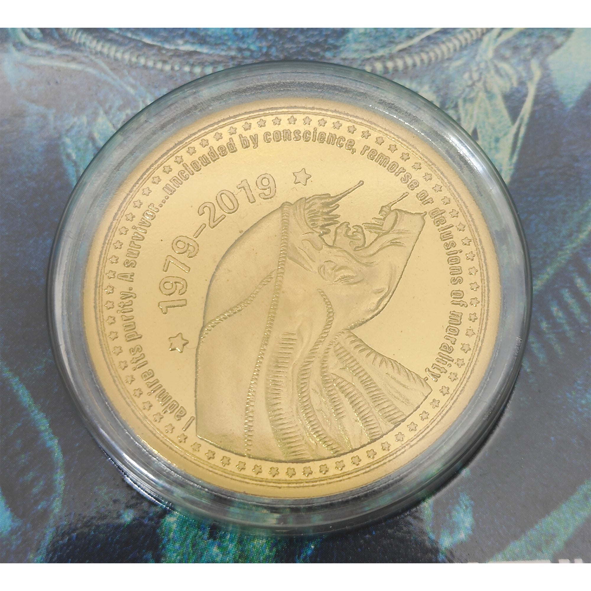 Alien 40th Anniversary Limited Edition Gold Coin Zavvi Exclusive Fanattik 2019