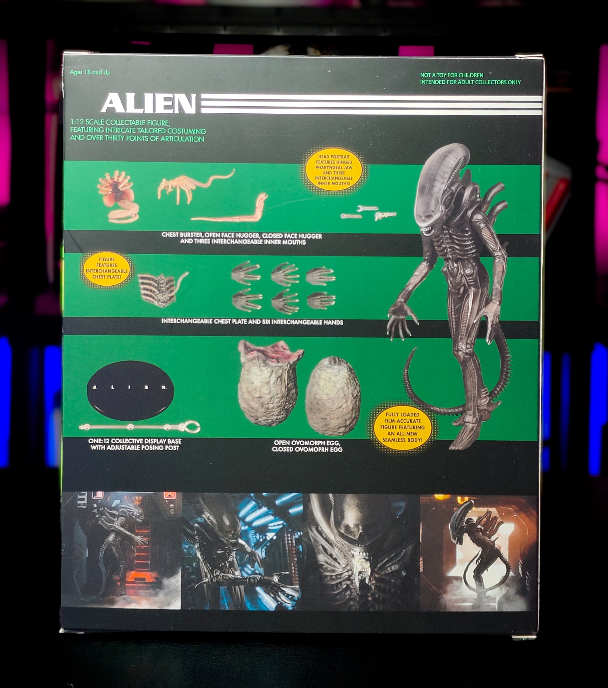 Alien Mezco Toyz One:12 Collective Action Figure – Alien, Mezco Toyz, 18 cm, 2022, pre-owned collector piece, Uncanny Collectibles Dublin Ireland