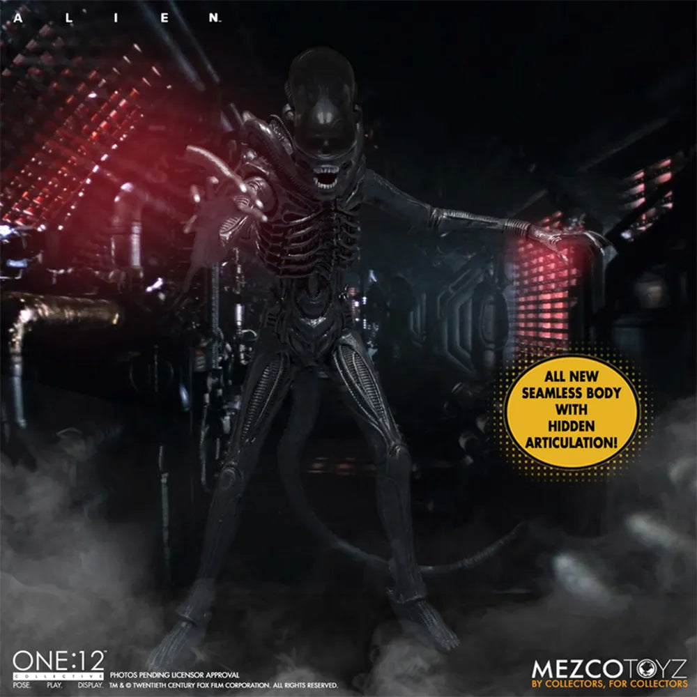 Alien Mezco Toyz One:12 Collective Action Figure – Alien, Mezco Toyz, 18 cm, 2022, pre-owned collector piece, Uncanny Collectibles Dublin Ireland