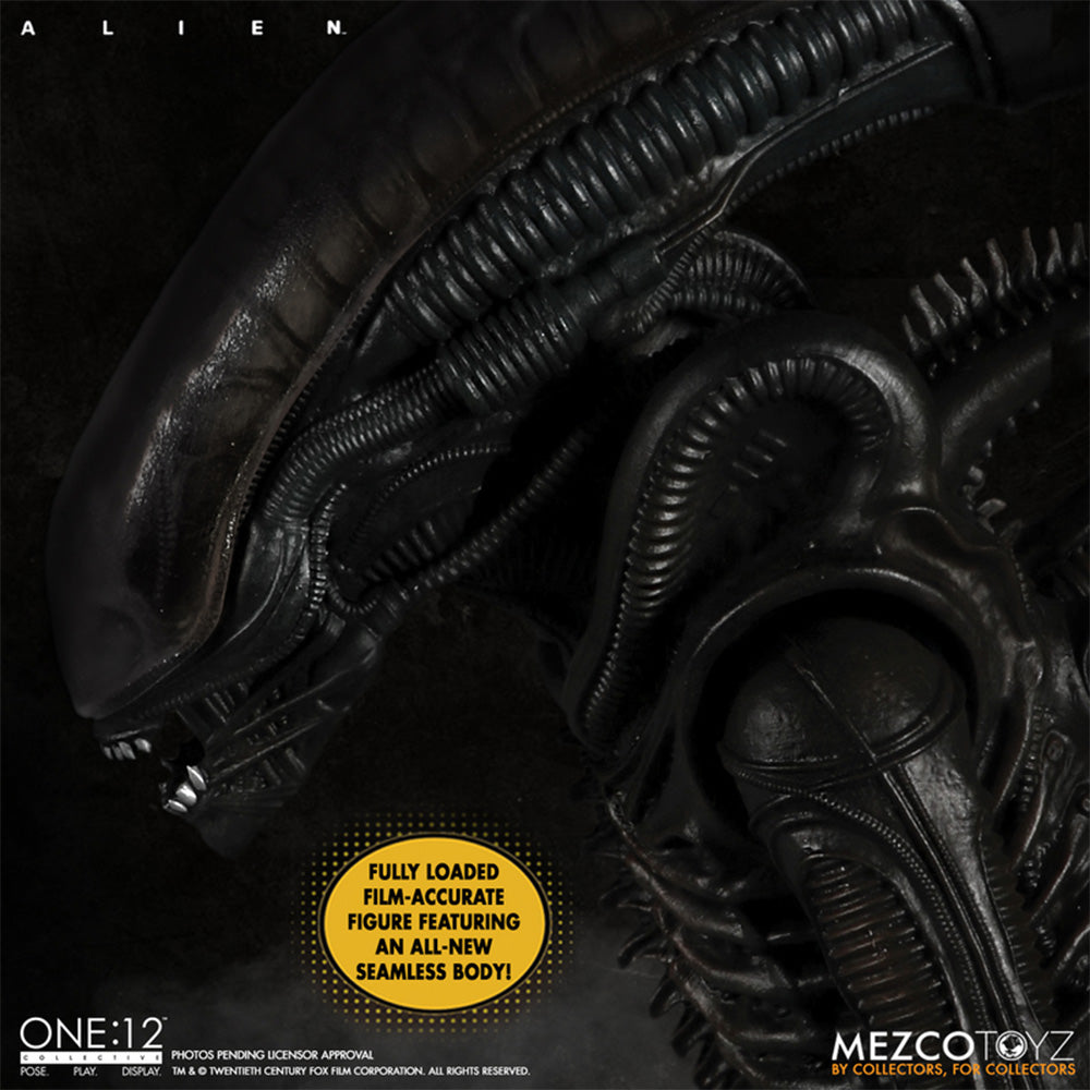 Alien Mezco Toyz One:12 Collective Action Figure – Alien, Mezco Toyz, 18 cm, 2022, pre-owned collector piece, Uncanny Collectibles Dublin Ireland