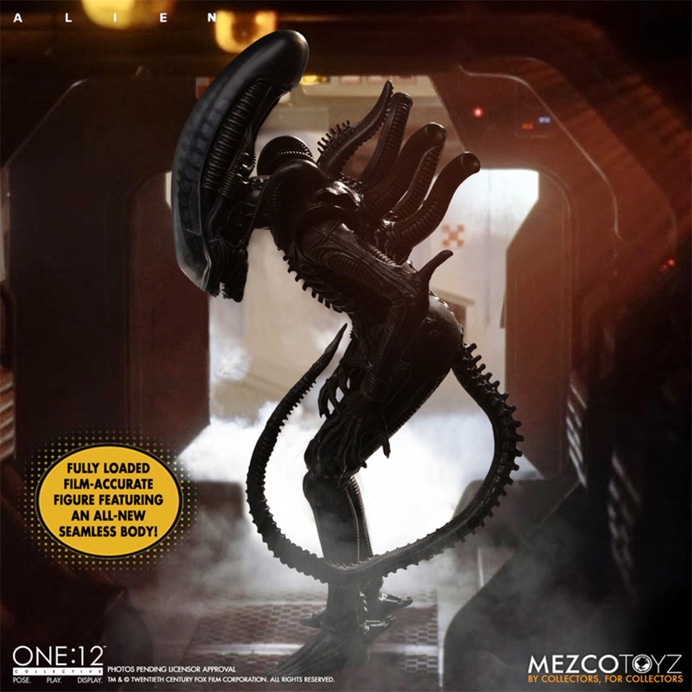 Alien Mezco Toyz One:12 Collective Action Figure – Alien, Mezco Toyz, 18 cm, 2022, pre-owned collector piece, Uncanny Collectibles Dublin Ireland