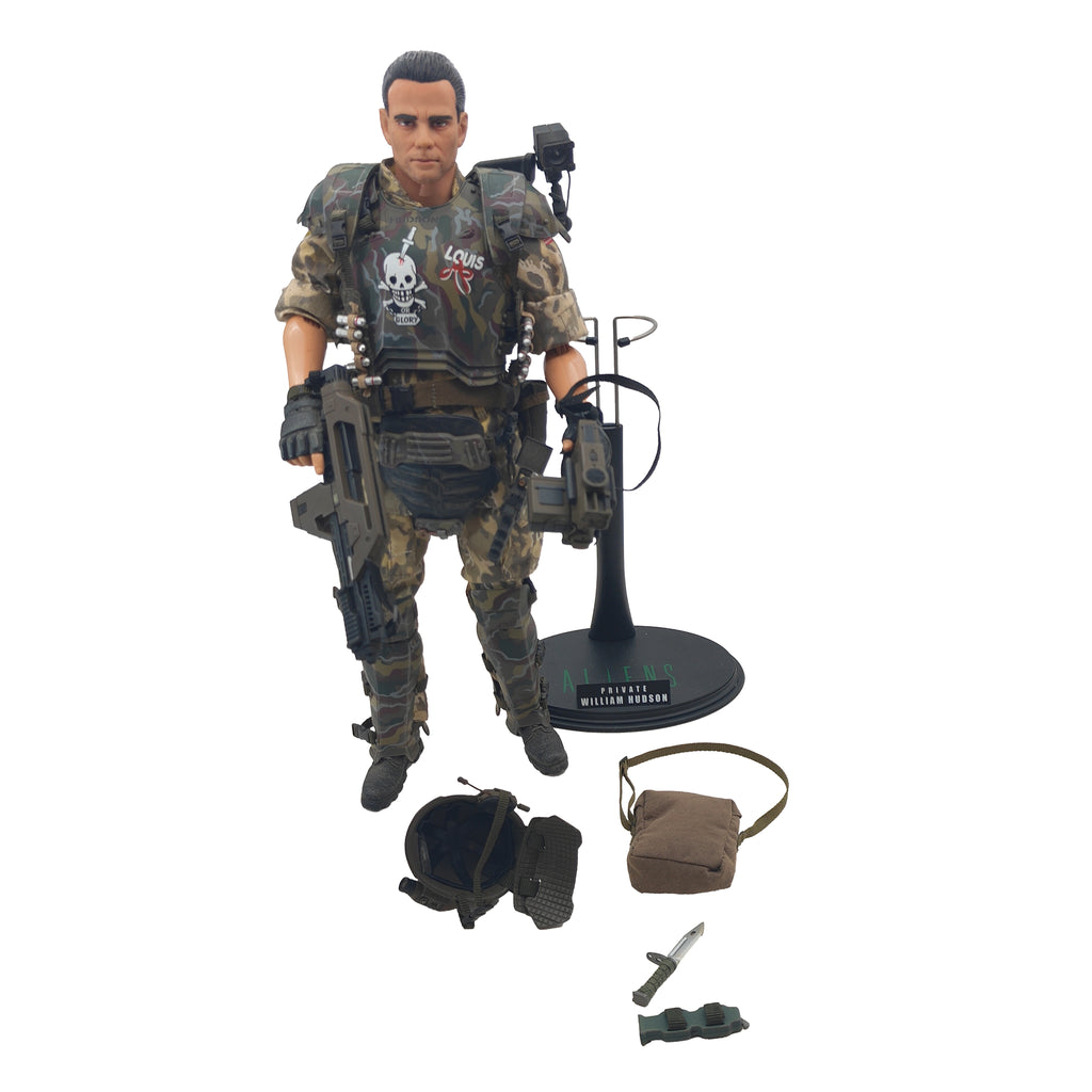 Aliens Private William Hudson Hot Toys Action Figure 2007 30cm – Alien, Vintage Brands, 30 cm, 2007, pre-owned collector piece, Uncanny Collectibles Dublin Ireland