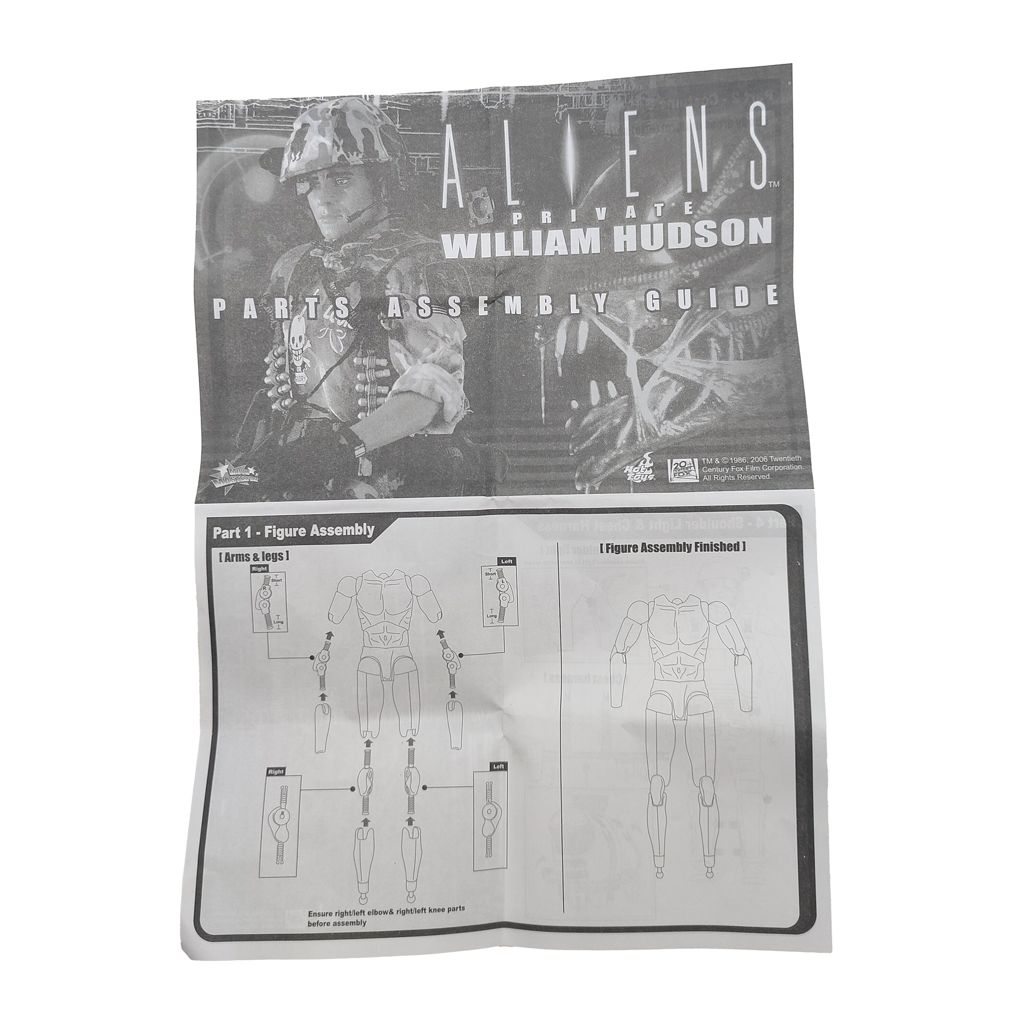 Aliens Private William Hudson Hot Toys Action Figure 2007 30cm – Alien, Vintage Brands, 30 cm, 2007, pre-owned collector piece, Uncanny Collectibles Dublin Ireland