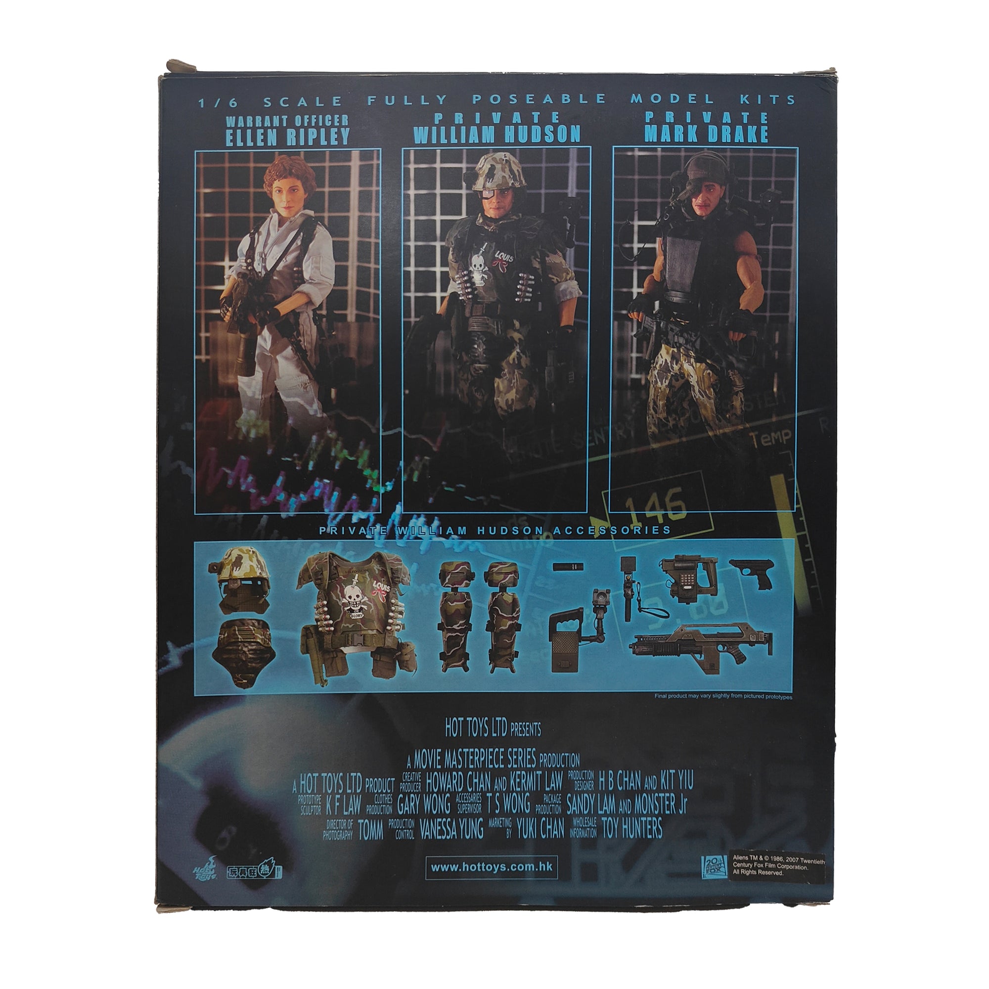 Aliens Private William Hudson Hot Toys Action Figure 2007 30cm