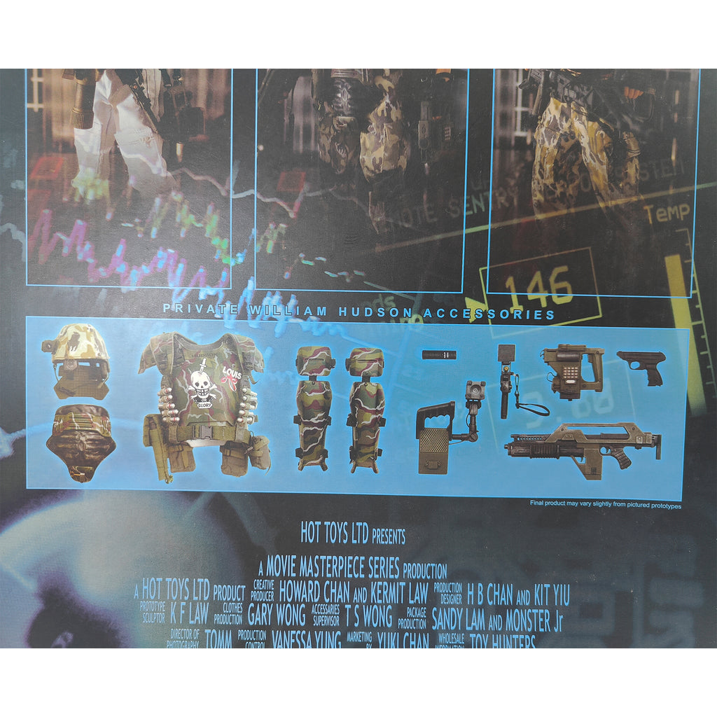 Aliens Private William Hudson Hot Toys Action Figure 2007 30cm – Alien, Vintage Brands, 30 cm, 2007, pre-owned collector piece, Uncanny Collectibles Dublin Ireland