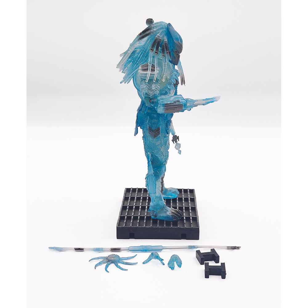 Alien vs Predator AVP Active Camo Scar Predator 1:18 Scale Hiya Toys 4-Inch Action Figure – Predator, Hiya Toys, 11 cm, 2022, pre-owned collector piece, Uncanny Collectibles Dublin Ireland