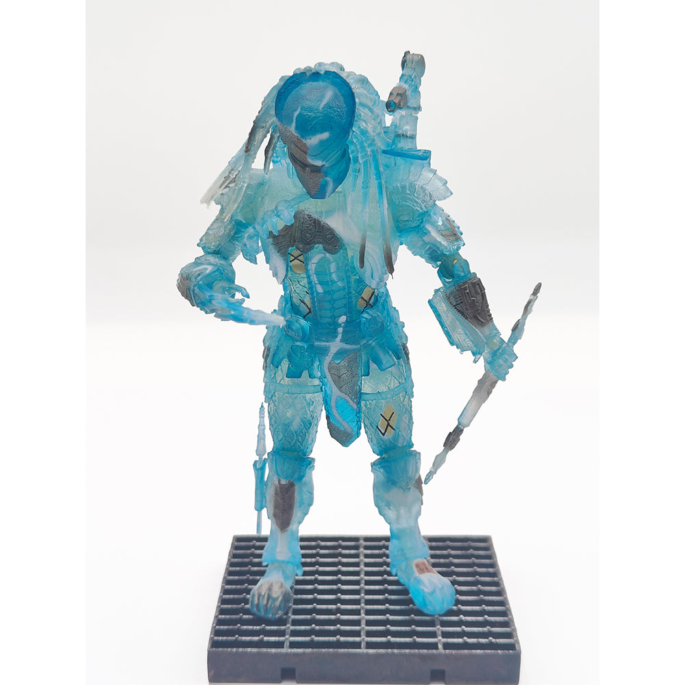 Alien vs Predator AVP Active Camo Scar Predator 1:18 Scale Hiya Toys 4-Inch Action Figure – Predator, Hiya Toys, 11 cm, 2022, pre-owned collector piece, Uncanny Collectibles Dublin Ireland