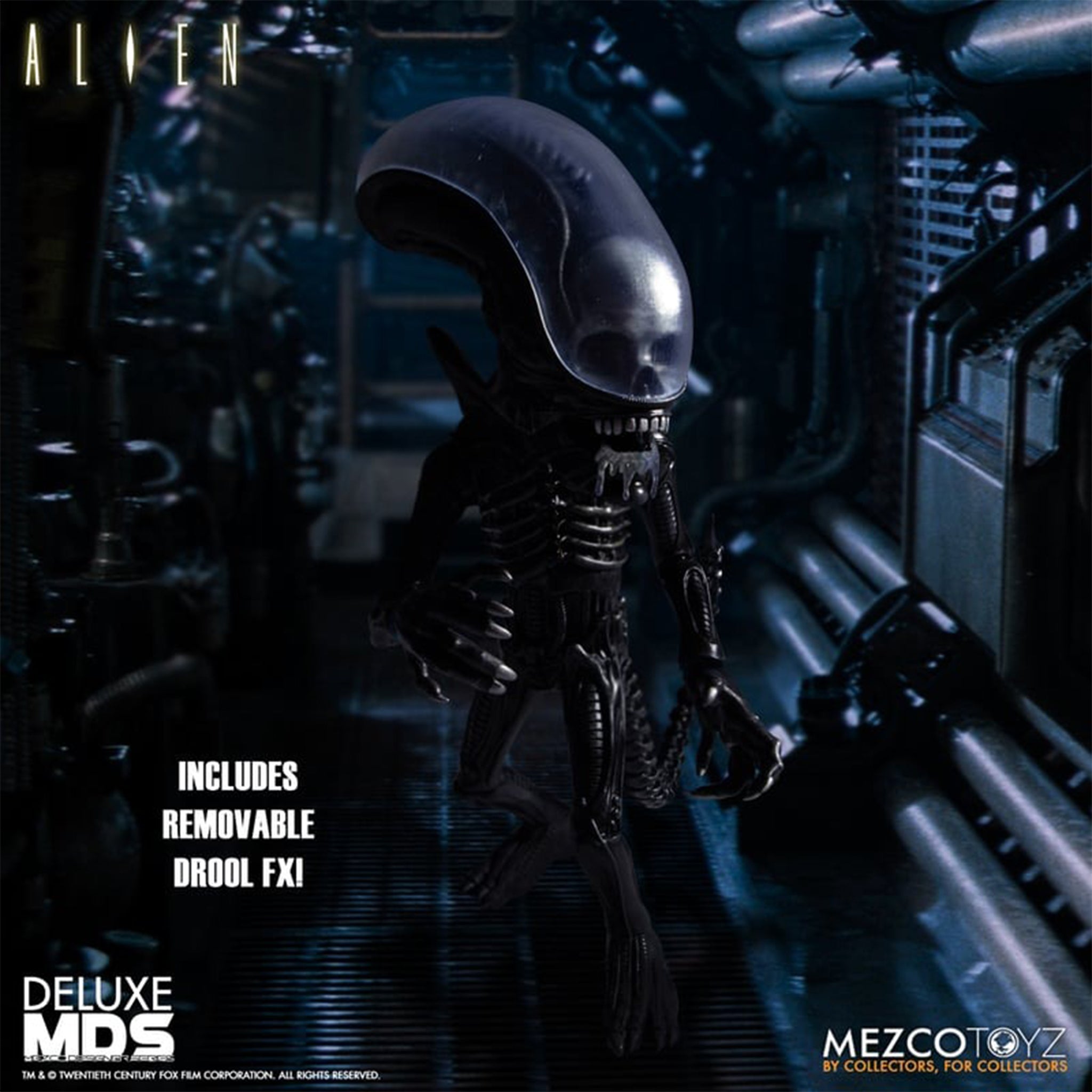 Alien Xenomorph Mezco Designer Series Deluxe Action Figure 18cm – Alien, Mezco Toyz, 18 cm, brand new collector item, Uncanny Collectibles Dublin Ireland