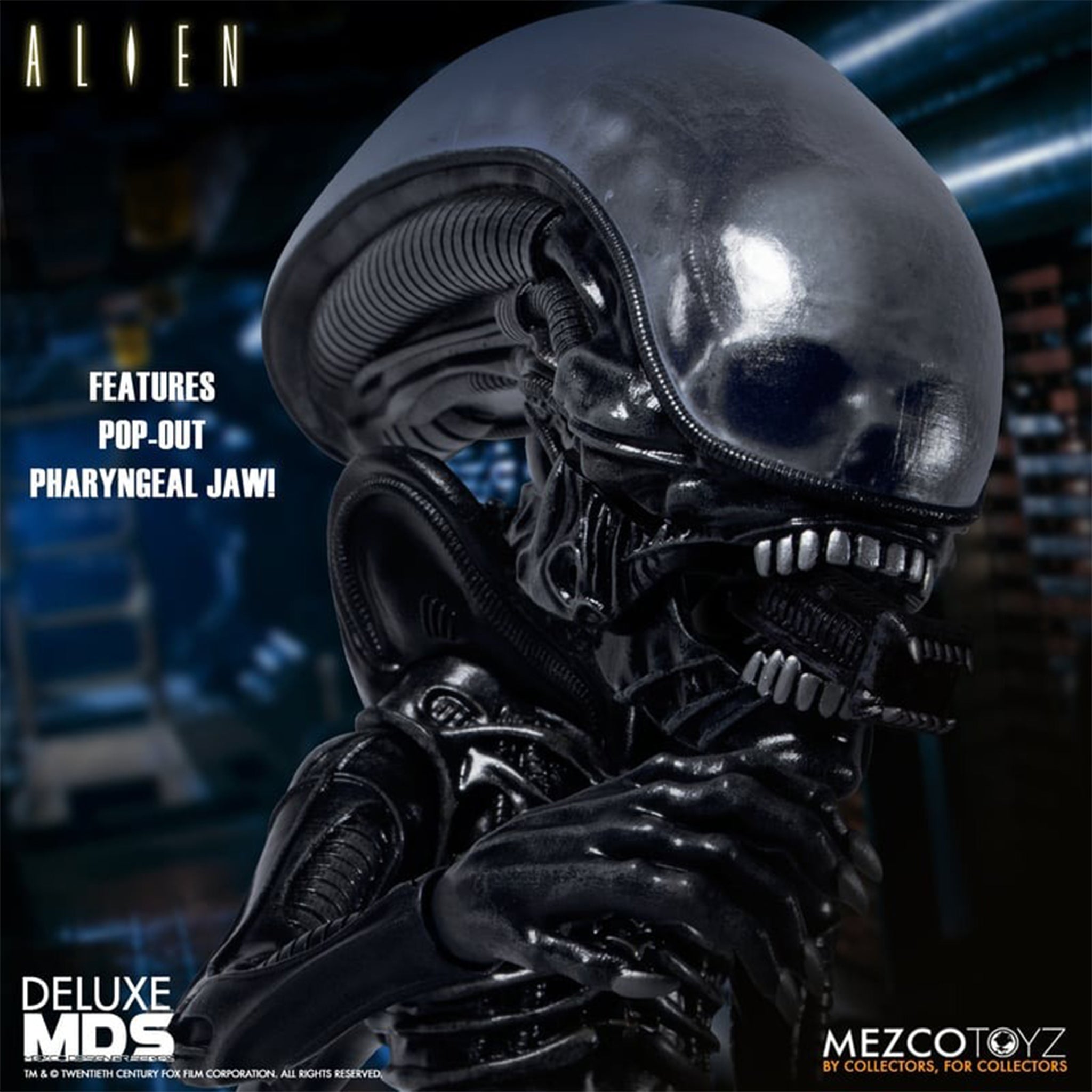 Alien Xenomorph Mezco Designer Series Deluxe Action Figure 18cm – Alien, Mezco Toyz, 18 cm, brand new collector item, Uncanny Collectibles Dublin Ireland