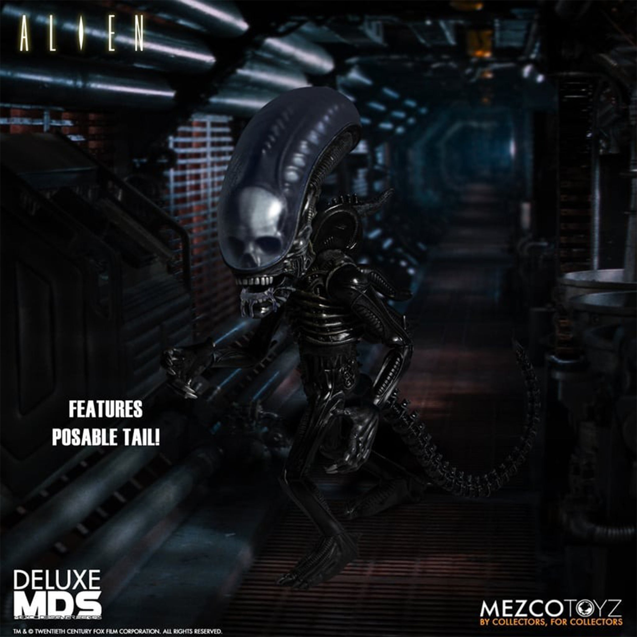 Alien Xenomorph Mezco Designer Series Deluxe Action Figure 18cm – Alien, Mezco Toyz, 18 cm, brand new collector item, Uncanny Collectibles Dublin Ireland