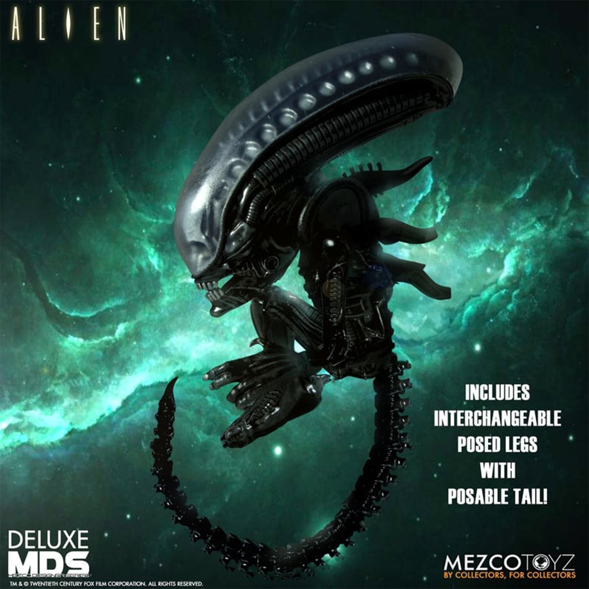 Alien Xenomorph Mezco Designer Series Deluxe Action Figure 18cm – Alien, Mezco Toyz, 18 cm, brand new collector item, Uncanny Collectibles Dublin Ireland