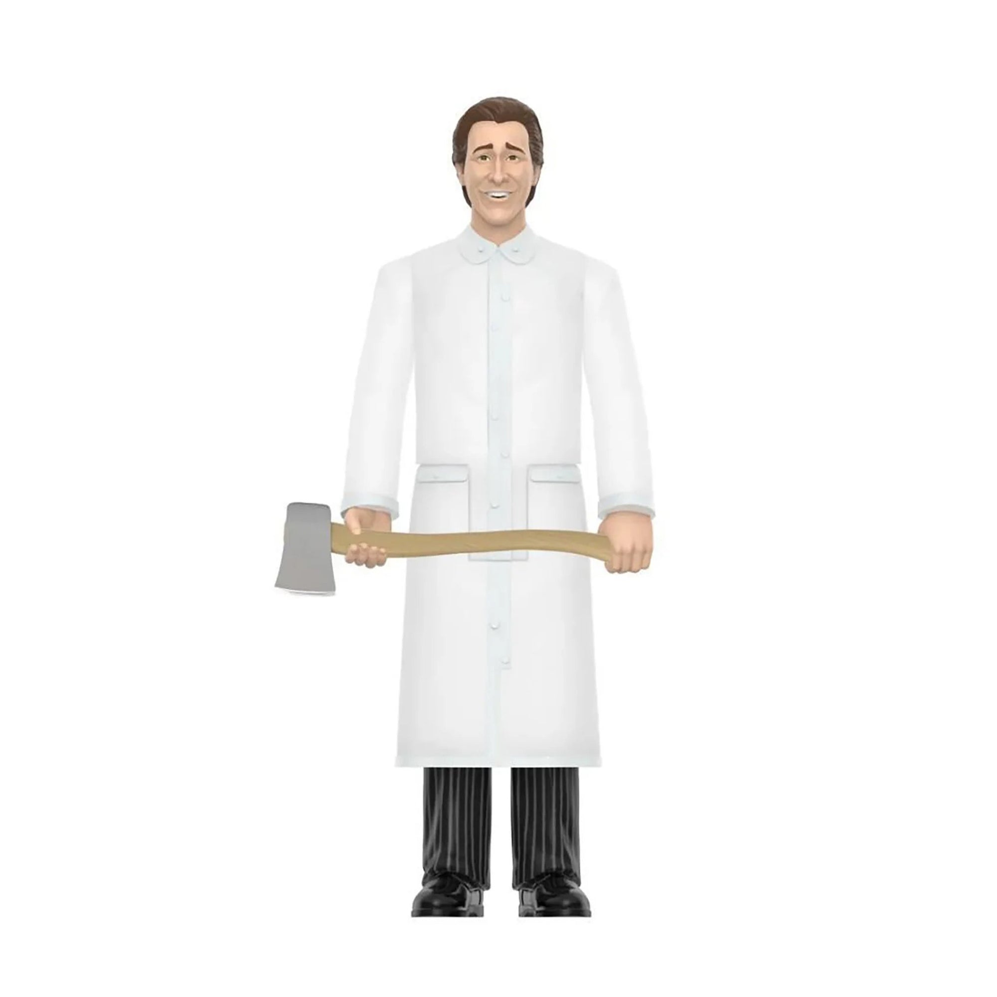 Buy American Psycho Patrick Bateman In Raincoat Super7 ReAction Figure 10cm online at Uncanny Collectibles - Fast Delivery from Ireland