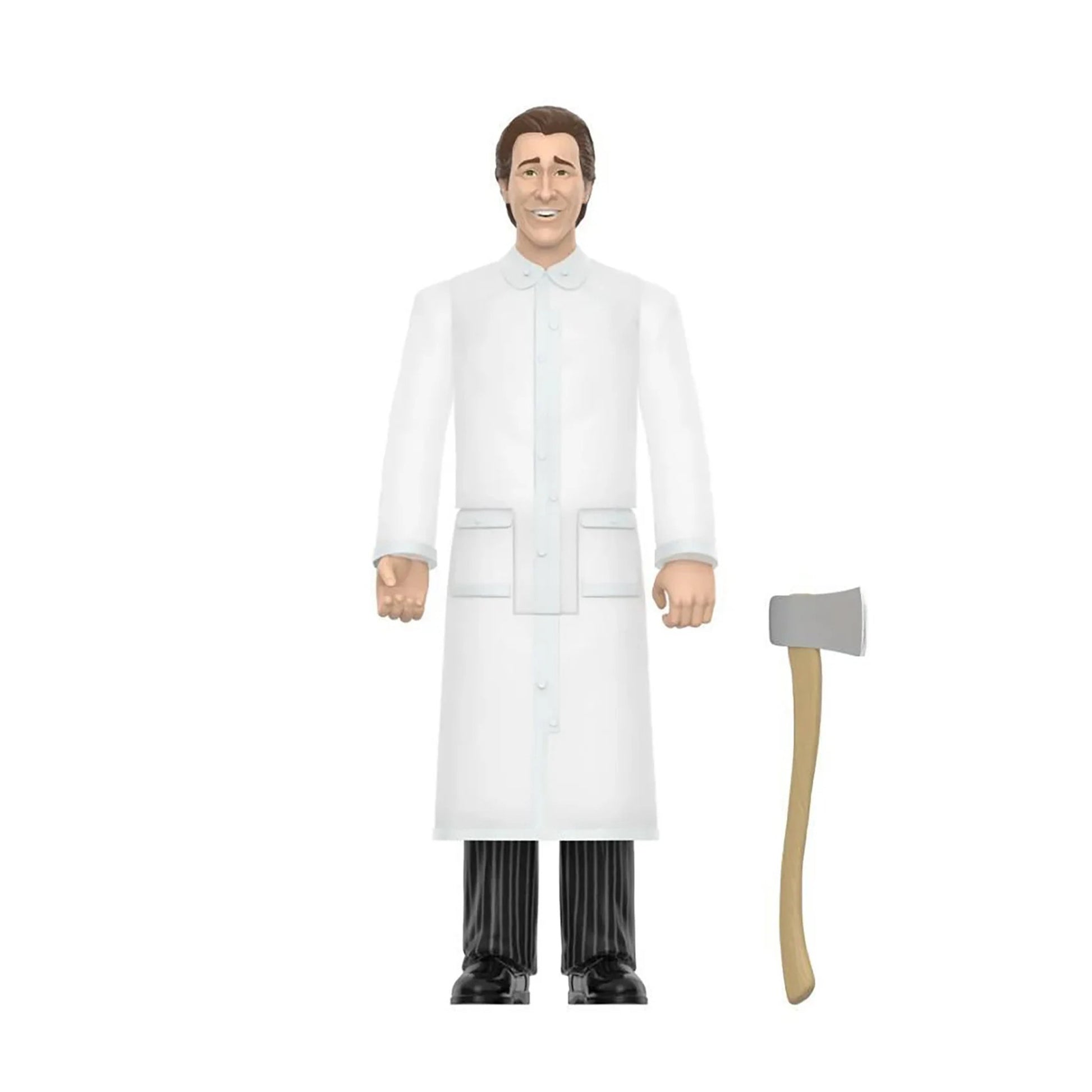 American Psycho Patrick Bateman In Raincoat Super7 ReAction Figure 10cm