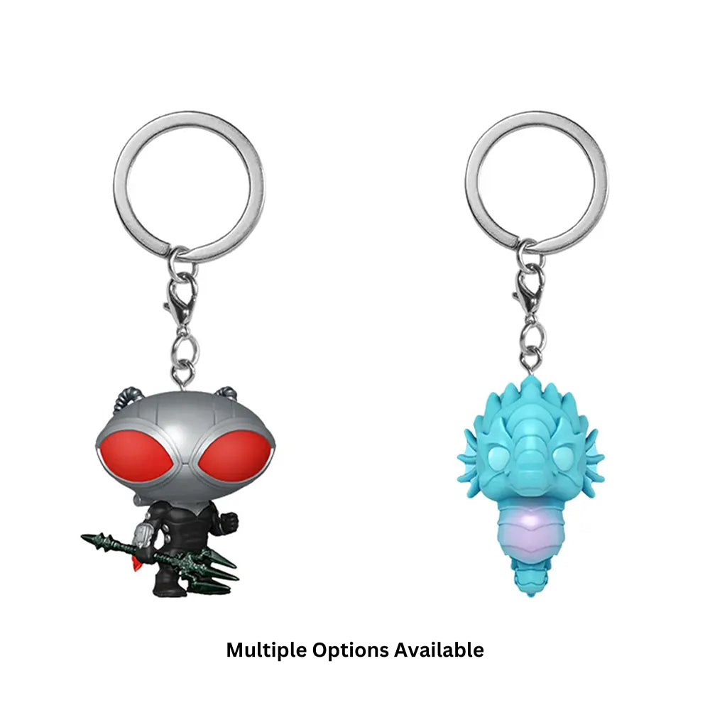 Aquaman and the Lost Kingdom Funko POP Vinyl Keyrings – DC Heroes, Funko, 4 cm, 2023, brand new collector item, Uncanny Collectibles Dublin Ireland