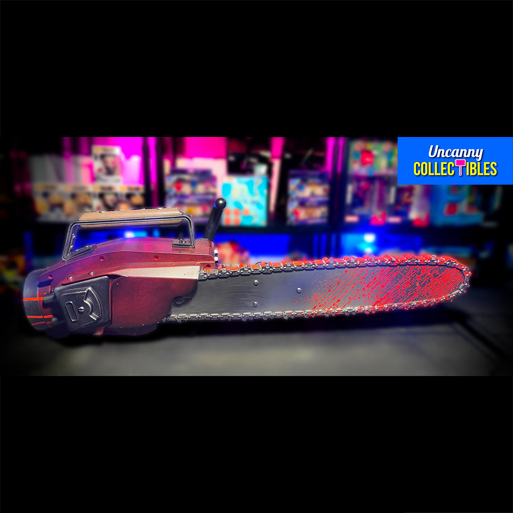 Army of Darkness Ashs Chainsaw 1:1 Chainsaw Evil Dead Prop With Sound By Syndicate Collectibles – Evil Dead, Syndicate Collectibles, 71 cm, 2024, brand new collector item, Uncanny Collectibles Dublin Ireland