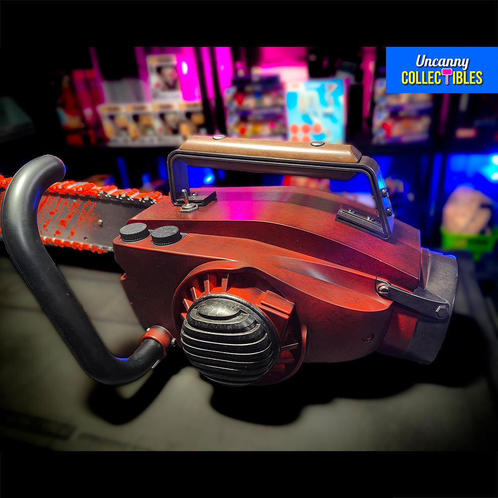 Army of Darkness Ashs Chainsaw 1:1 Chainsaw Evil Dead Prop With Sound By Syndicate Collectibles – Evil Dead, Syndicate Collectibles, 71 cm, 2024, brand new collector item, Uncanny Collectibles Dublin Ireland