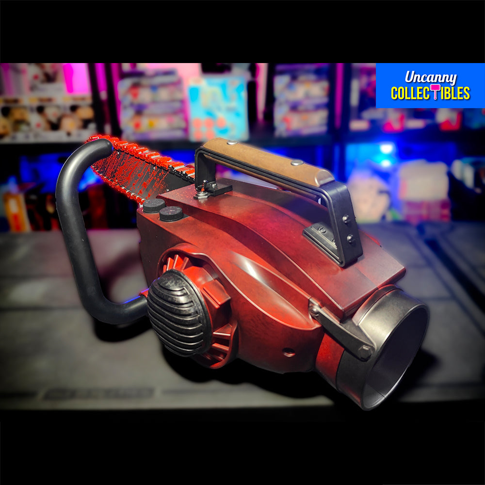 Army of Darkness Ashs Chainsaw 1:1 Chainsaw Evil Dead Prop With Sound By Syndicate Collectibles – Evil Dead, Syndicate Collectibles, 71 cm, 2024, brand new collector item, Uncanny Collectibles Dublin Ireland