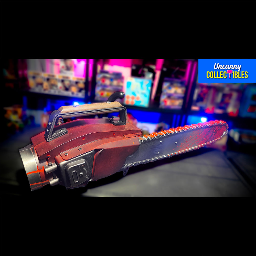Army of Darkness Ashs Chainsaw 1:1 Chainsaw Evil Dead Prop With Sound By Syndicate Collectibles – Evil Dead, Syndicate Collectibles, 71 cm, 2024, brand new collector item, Uncanny Collectibles Dublin Ireland