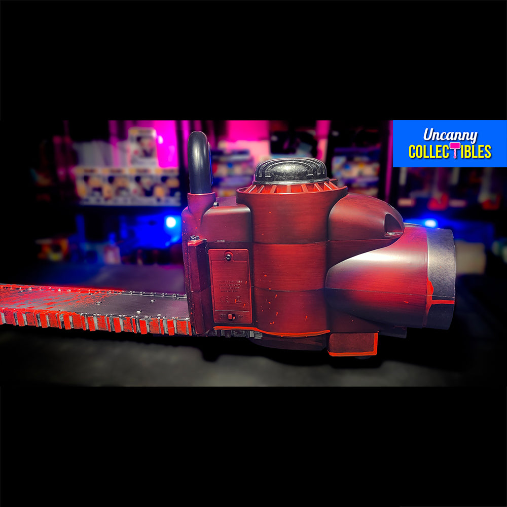 Army of Darkness Ashs Chainsaw 1:1 Chainsaw Evil Dead Prop With Sound By Syndicate Collectibles – Evil Dead, Syndicate Collectibles, 71 cm, 2024, brand new collector item, Uncanny Collectibles Dublin Ireland