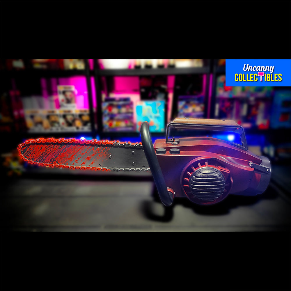 Army of Darkness Ashs Chainsaw 1:1 Chainsaw Evil Dead Prop With Sound By Syndicate Collectibles – Evil Dead, Syndicate Collectibles, 71 cm, 2024, brand new collector item, Uncanny Collectibles Dublin Ireland