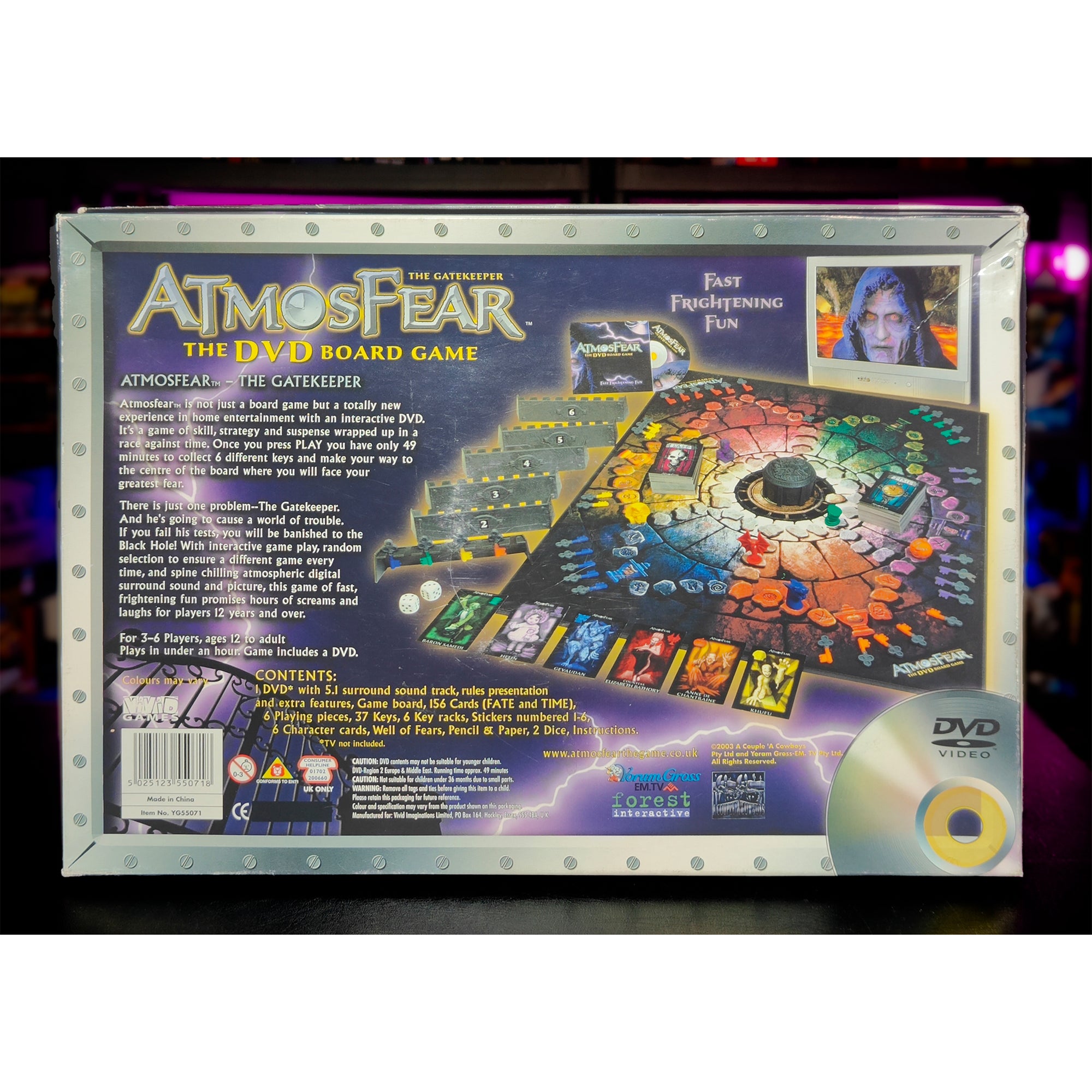 Atmosphere The Gatekeeper DVD Board Game Vivid Imaginations 2003