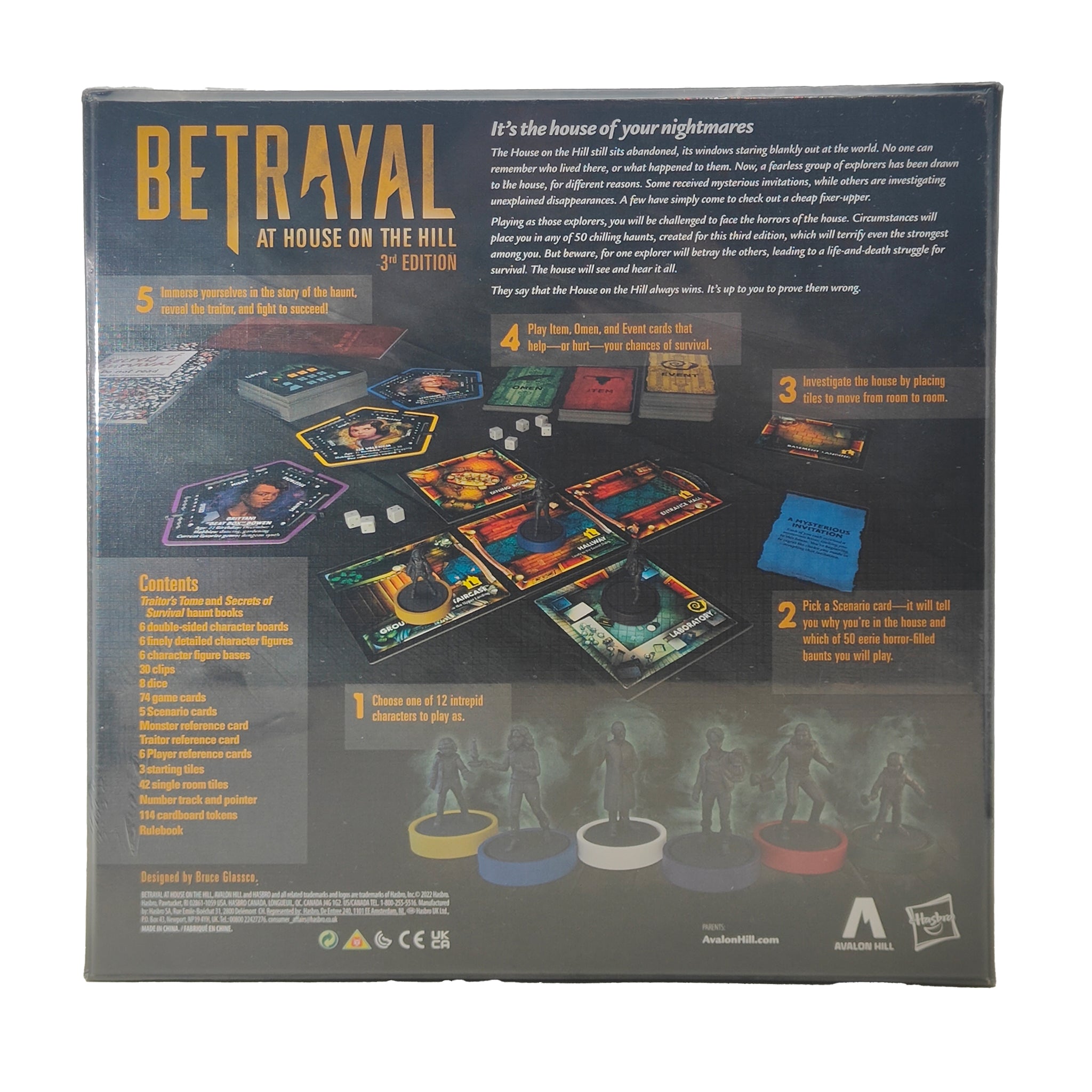 Avalon Hill Betrayal at House on the Hill Board Game 3rd Edition – Horror, Hasbro, -, brand new collector item, Uncanny Collectibles Dublin Ireland