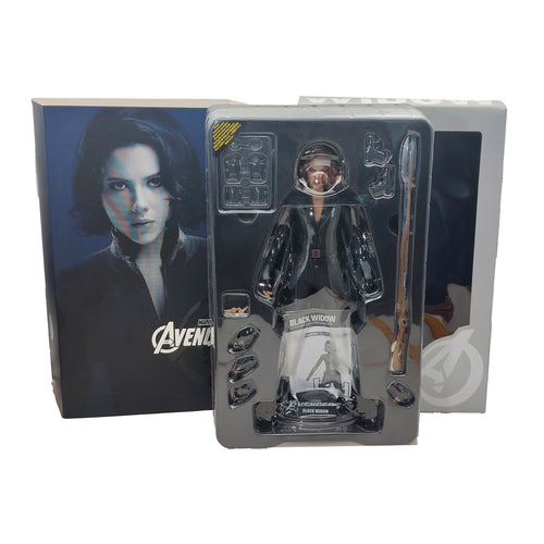 Avengers Black Widow Hot Toys MMS 178 1/6 Action Figure 2012, 28cm, pre-owned