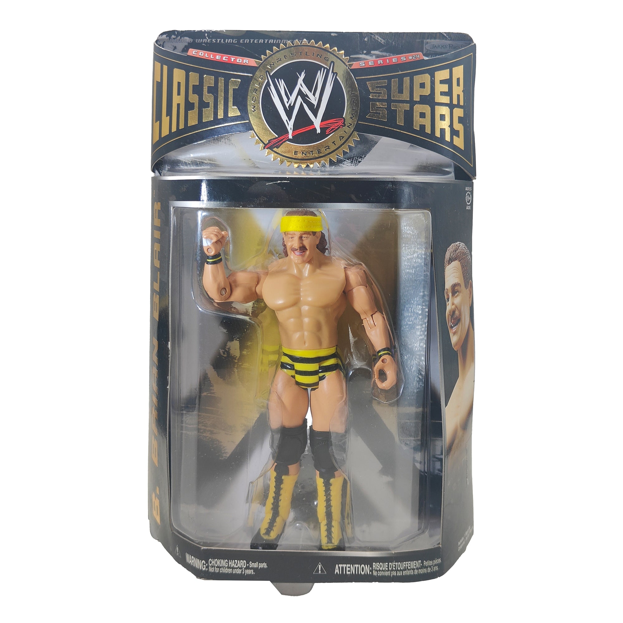 B Brian Blair WWE Classic Superstars Series 24 Jakks Pacific Action Figure 2009 18cm