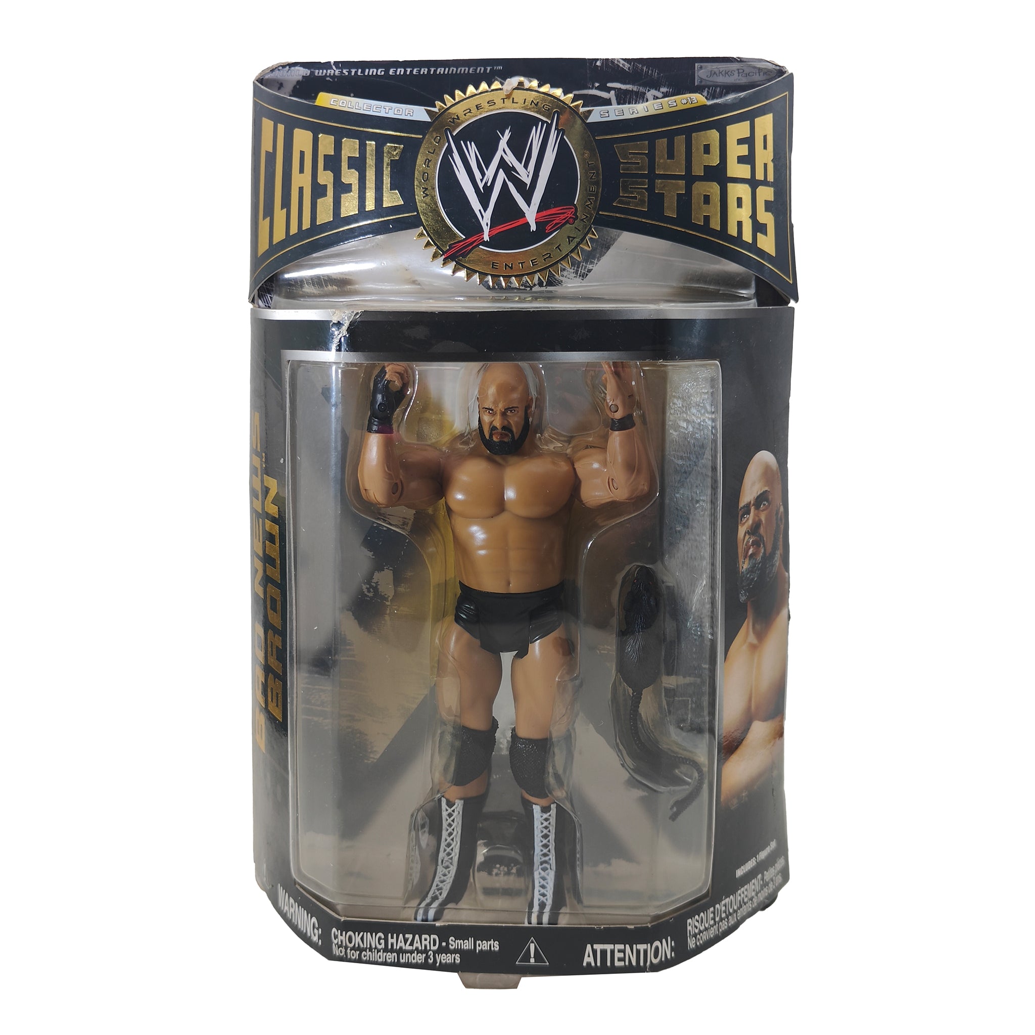Bad News Brown WWE Classic Superstars Series 13 Jakks Pacific Action Figure 2006 18cm – WWE, JAKKS Pacific, 18 cm, 2006, pre-owned collector piece, Uncanny Collectibles Dublin Ireland